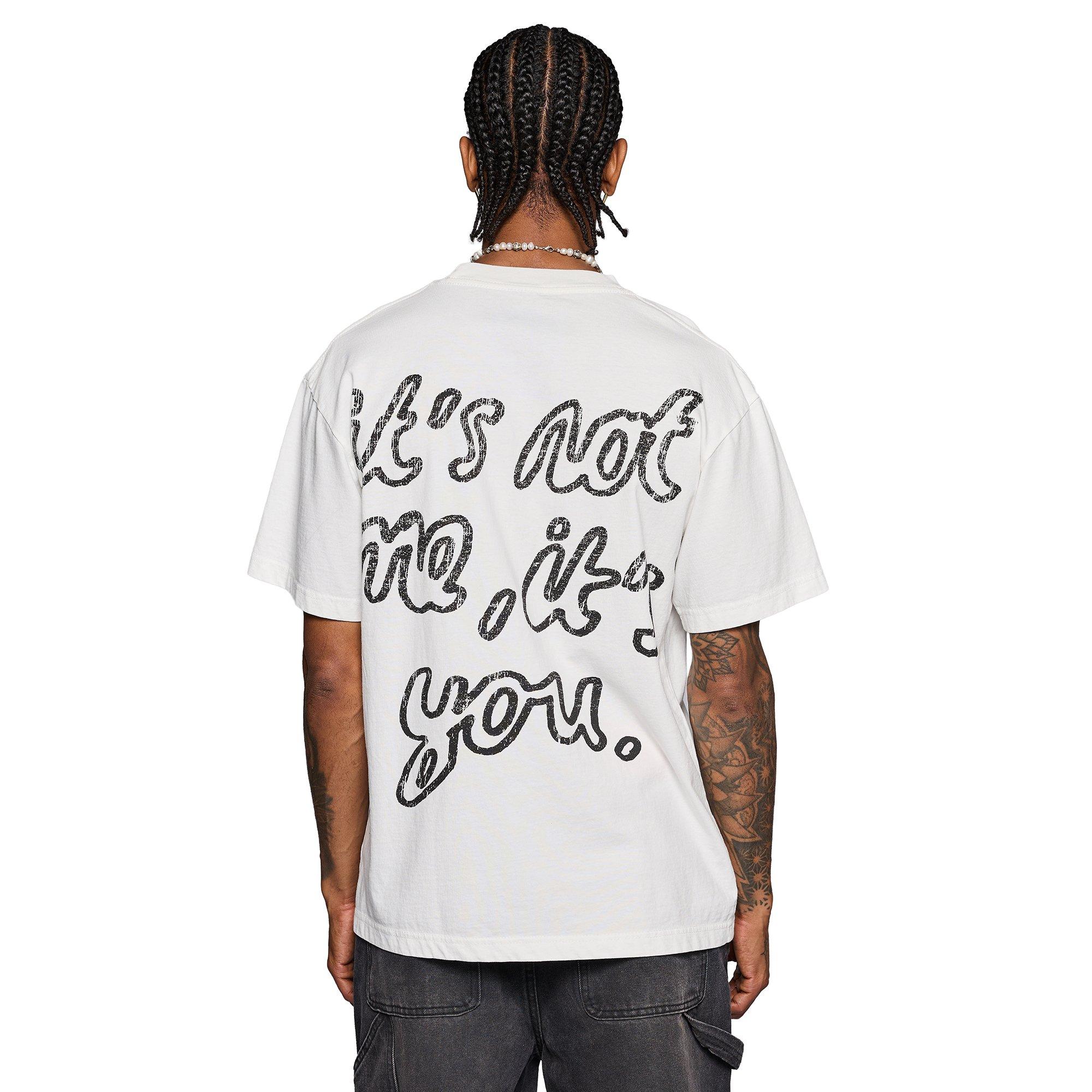 KEEPOUTFAKELOVE Men's Not With Me Tee - WHITE Thumbnail View 2