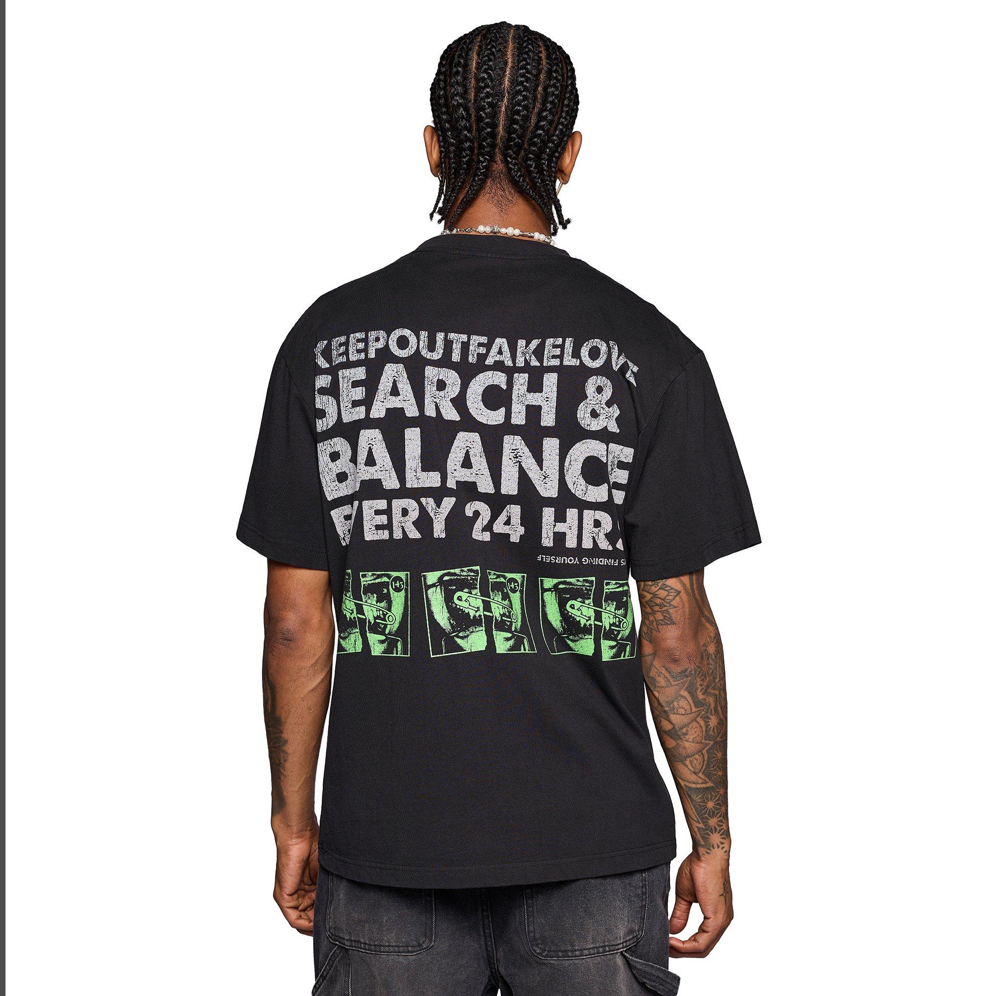 KEEPOUTFAKELOVE Men's Cinema Tee - BLACK Thumbnail View 2
