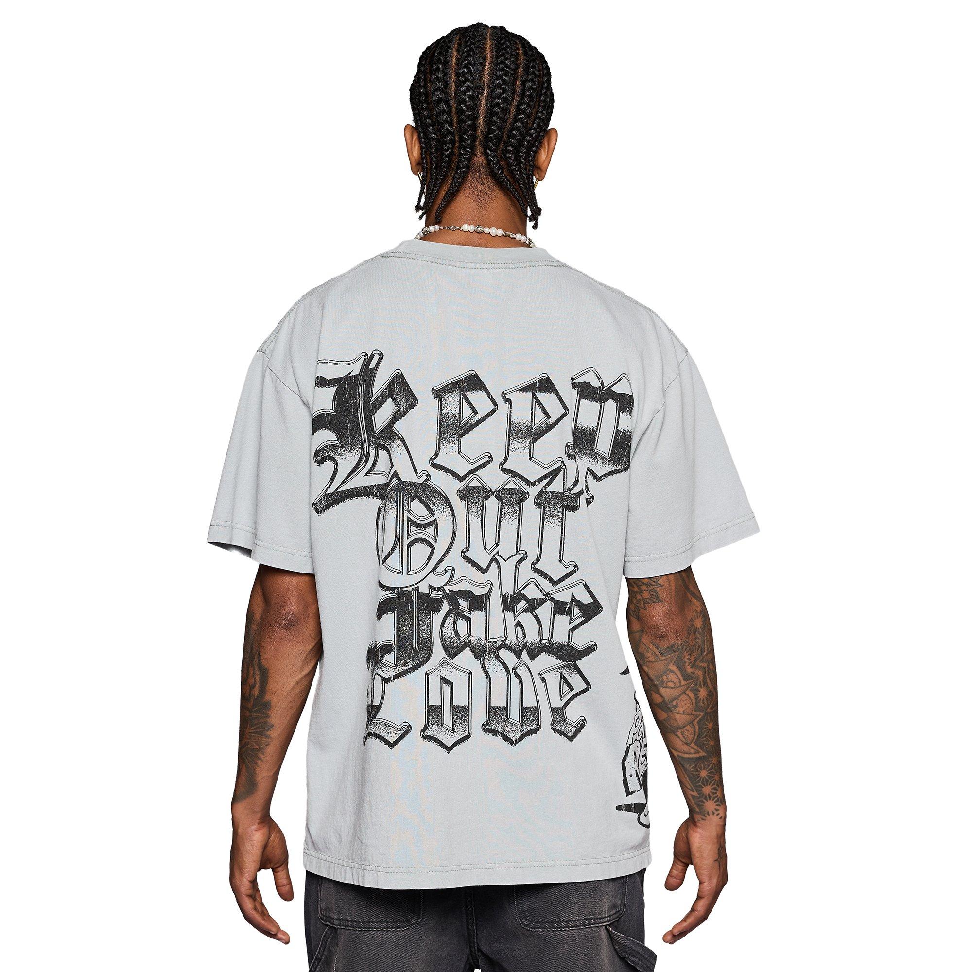 KEEPOUTFAKELOVE Men's Big City Tee - GREY Thumbnail View 2