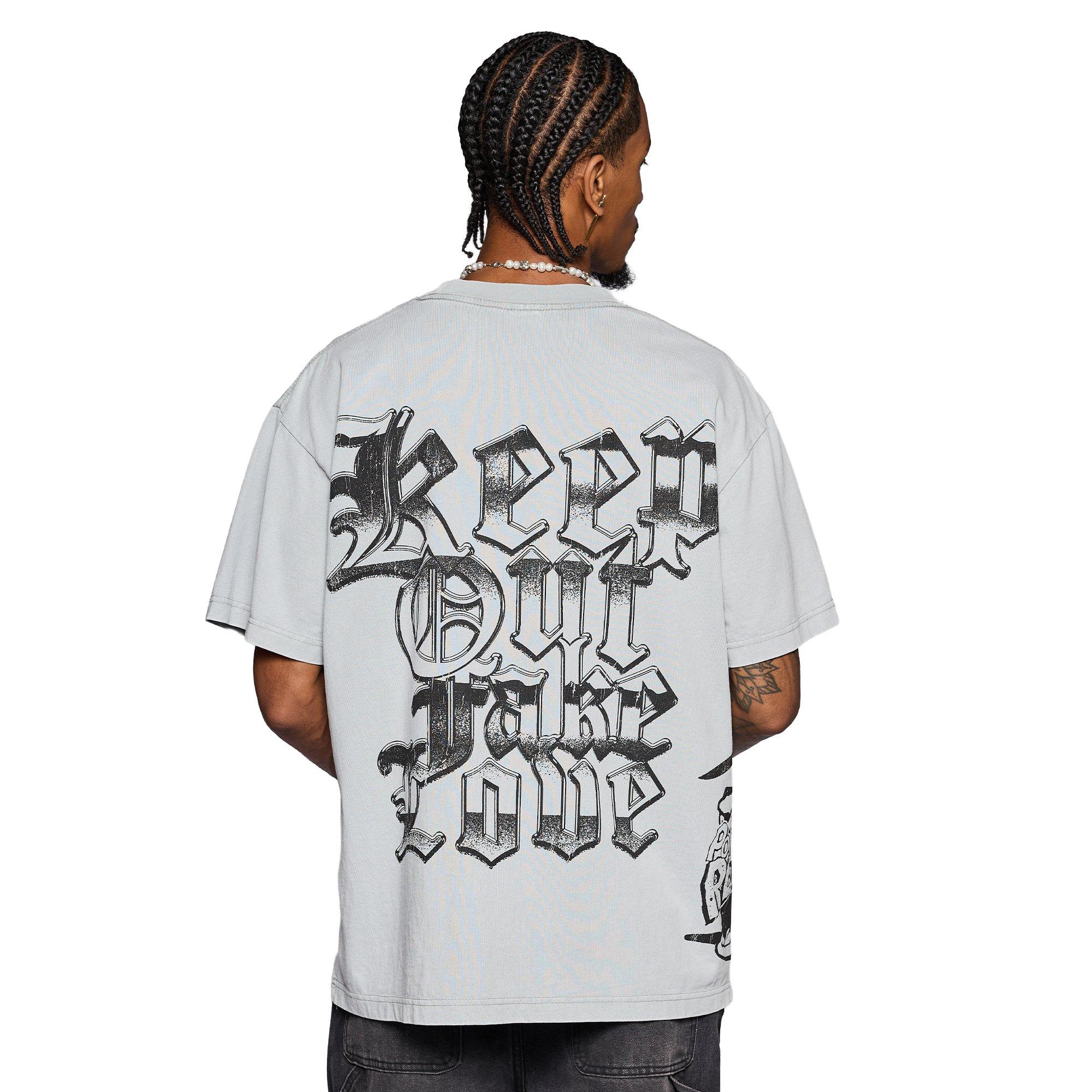 KEEPOUTFAKELOVE Men's Big City Tee - GREY Thumbnail View 7
