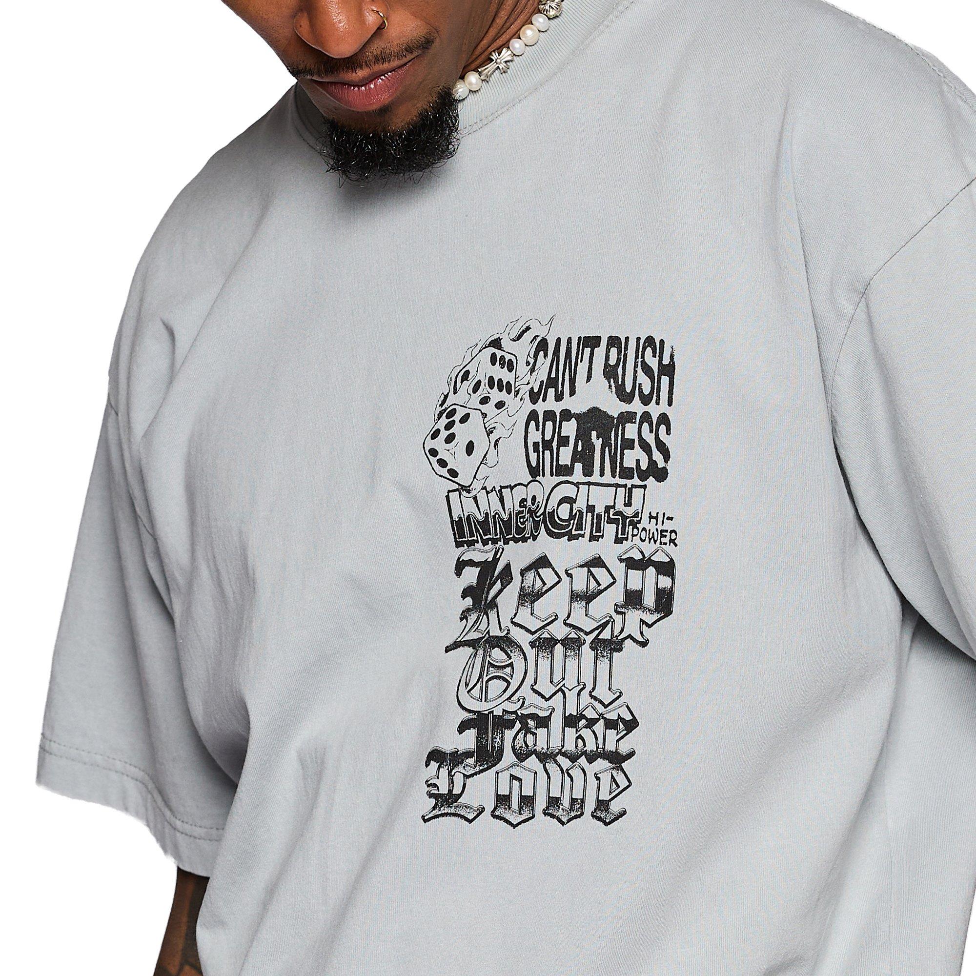 KEEPOUTFAKELOVE Men's Big City Tee - GREY Thumbnail View 8