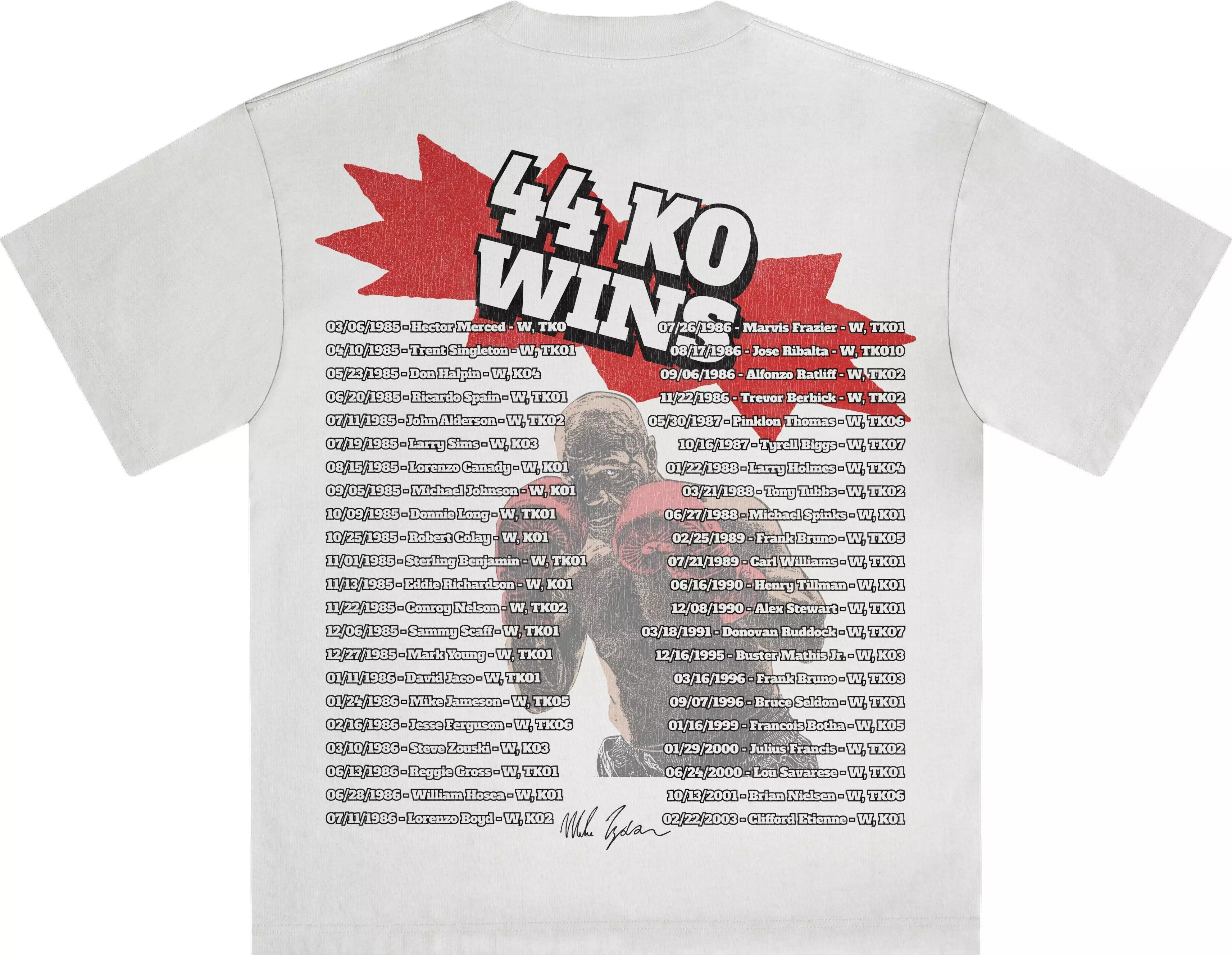 ID Supply Men's Mike Tyson Vengeful Tee - WHITE