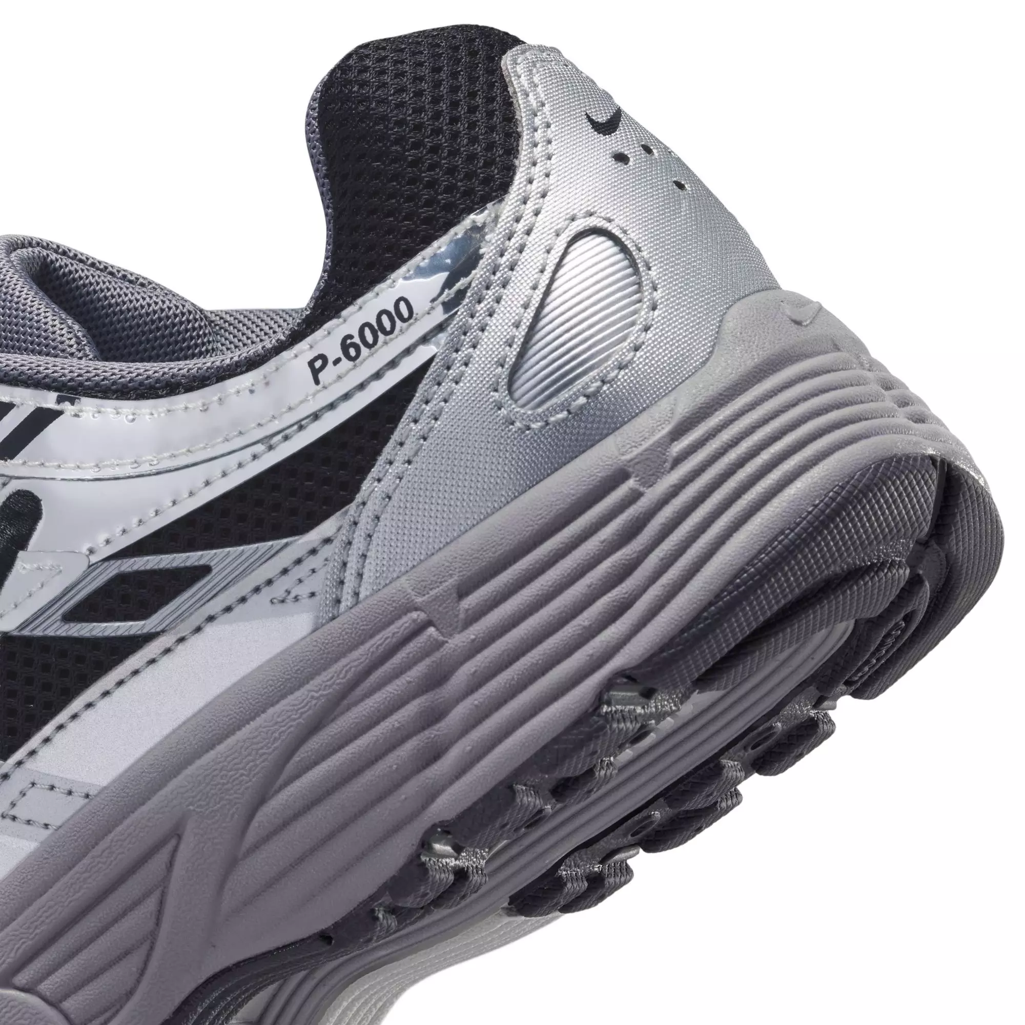 Nike P-6000 "Black/Metallic Silver/Pencil Point" Grade School Boys' Shoe - BLACK/SILVER