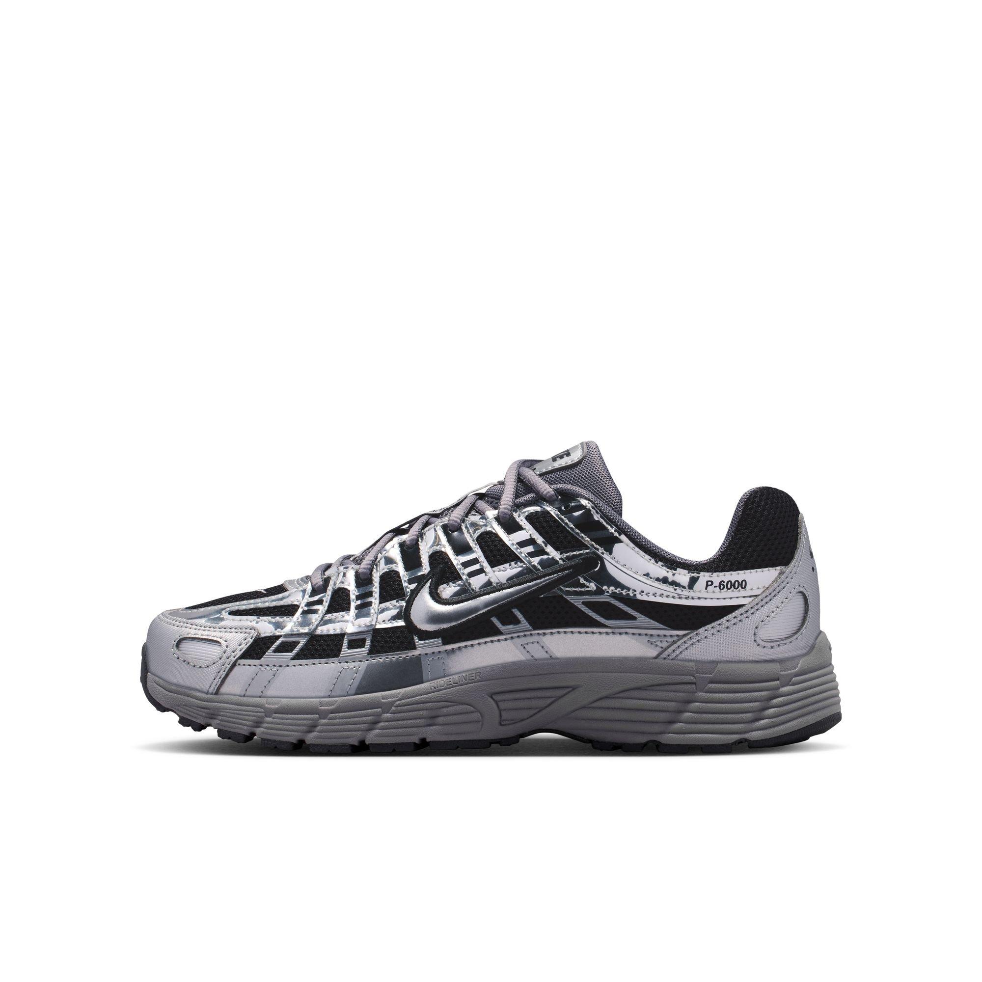 Nike P-6000 "Black/Metallic Silver/Pencil Point" Grade School Boys' Shoe - BLACK/SILVER