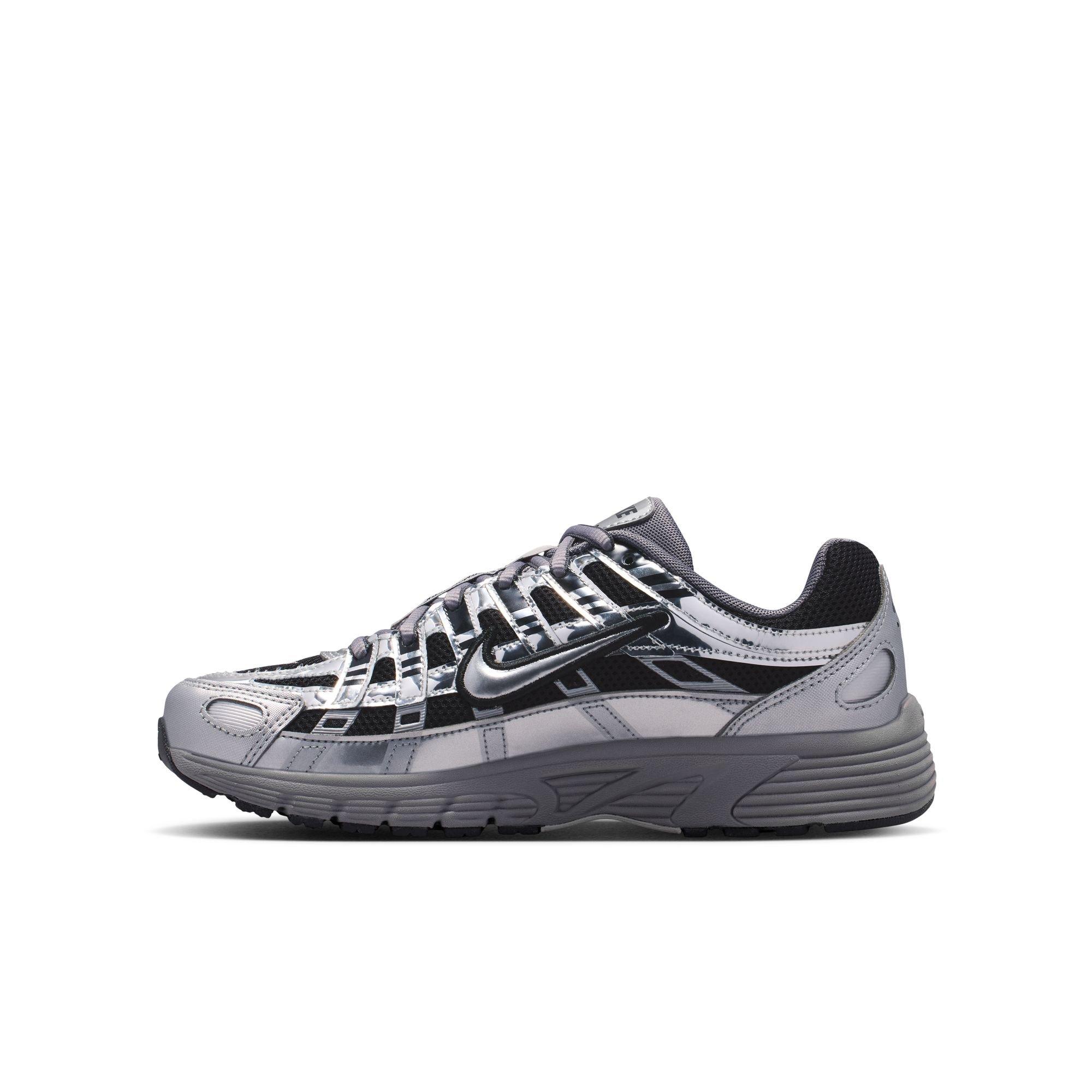 Nike P-6000 "Black/Metallic Silver/Pencil Point" Grade School Boys' Shoe - BLACK/SILVER