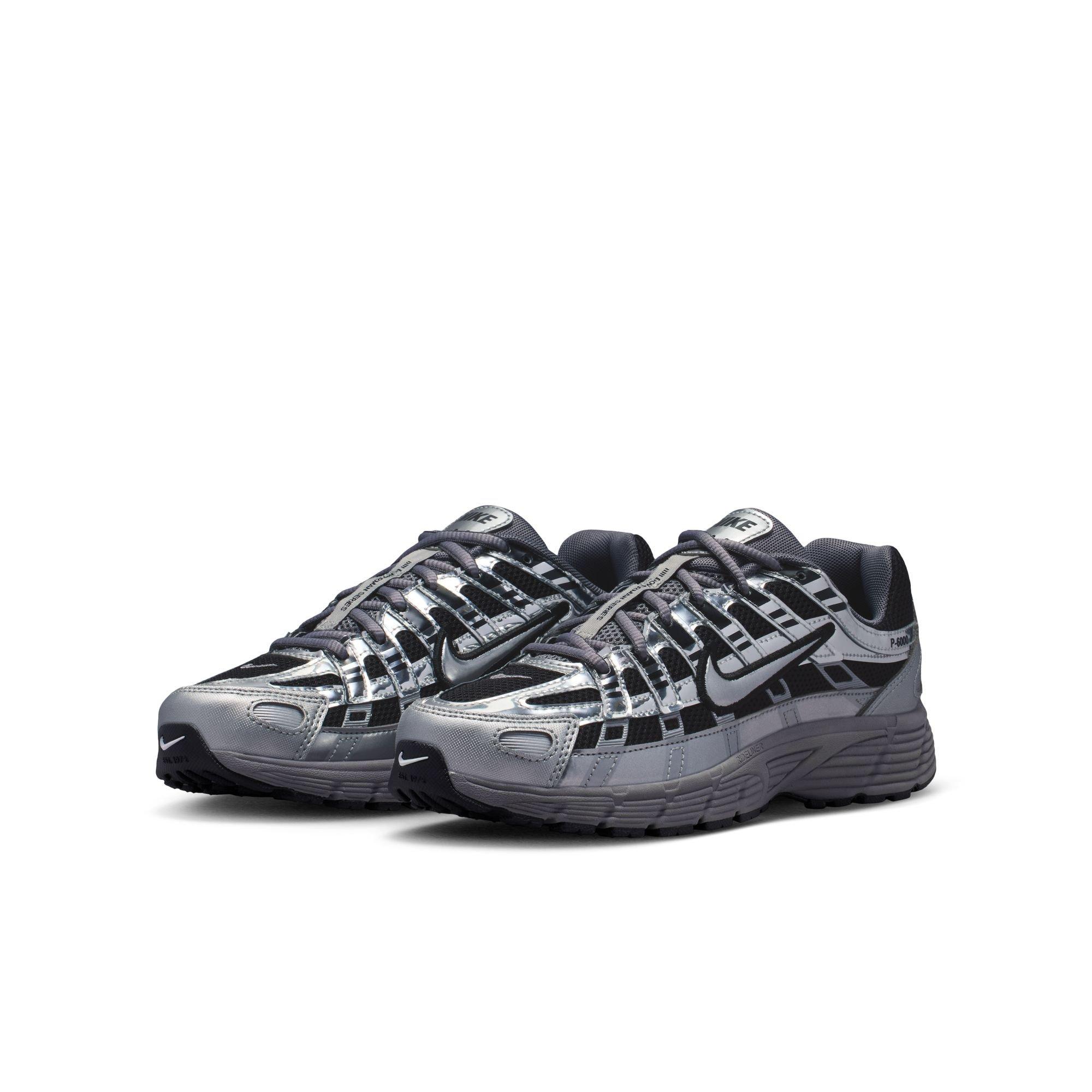 Nike P-6000 "Black/Metallic Silver/Pencil Point" Grade School Boys' Shoe - BLACK/SILVER