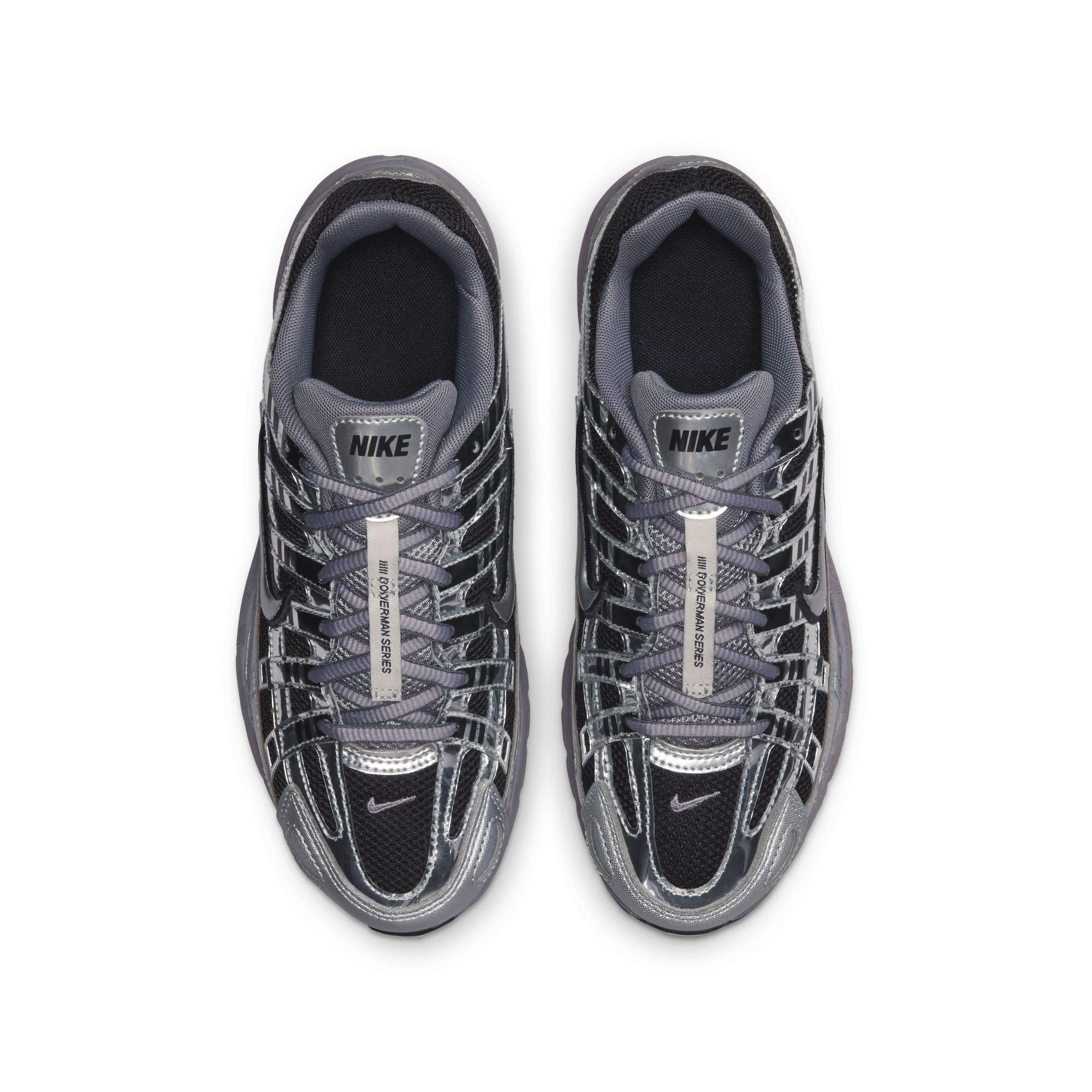 Nike P-6000 "Black/Metallic Silver/Pencil Point" Grade School Boys' Shoe - BLACK/SILVER