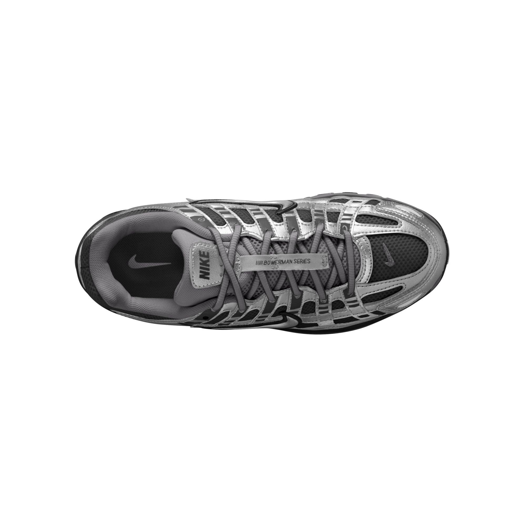 Nike P-6000 "Black/Metallic Silver/Pencil Point" Grade School Boys' Shoe - BLACK/SILVER