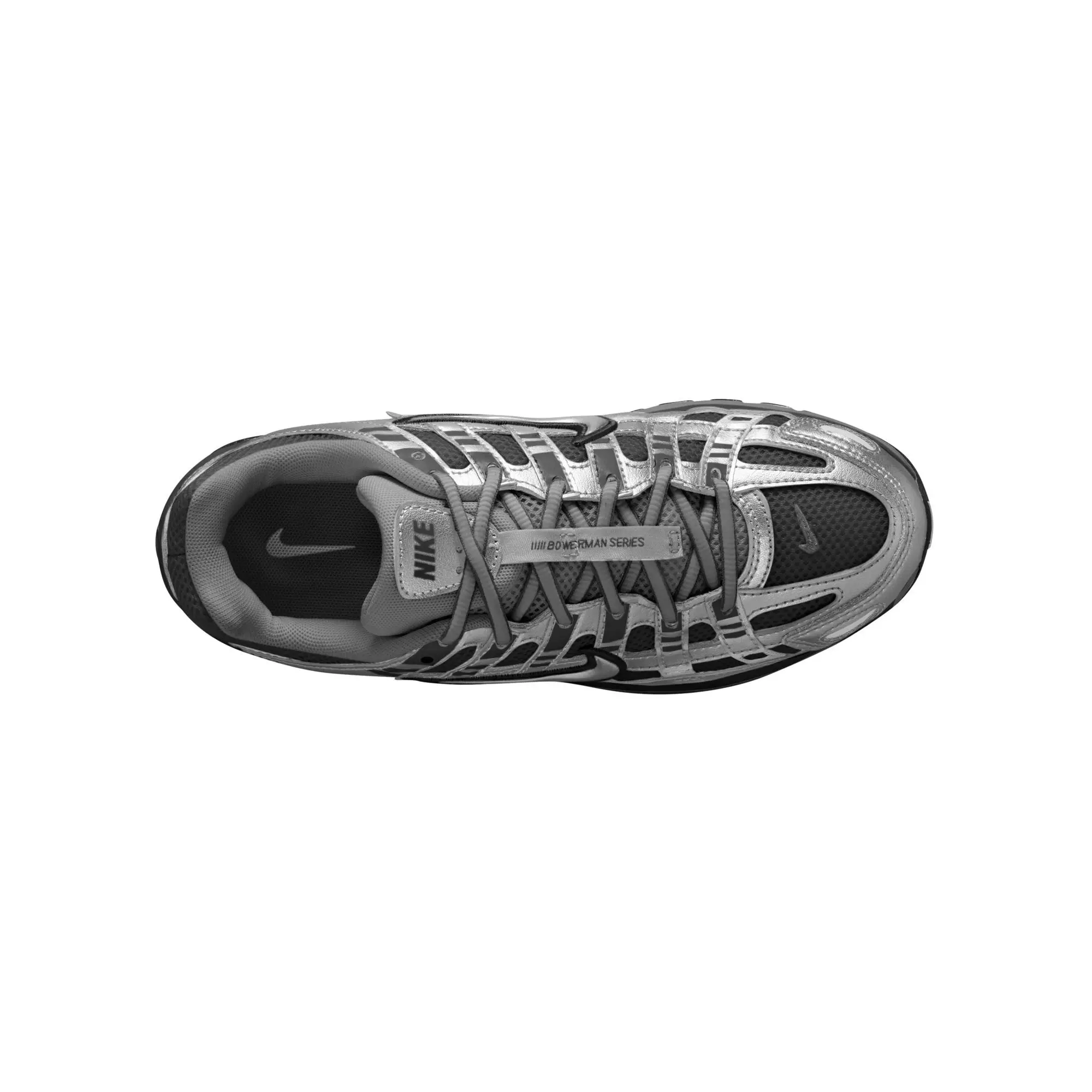 Nike P-6000 "Black/Metallic Silver/Pencil Point" Grade School Boys' Shoe - BLACK/SILVER