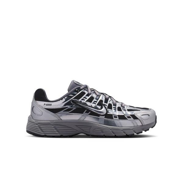 Nike P-6000 "Black/Metallic Silver/Pencil Point" Grade School Boys' Shoe