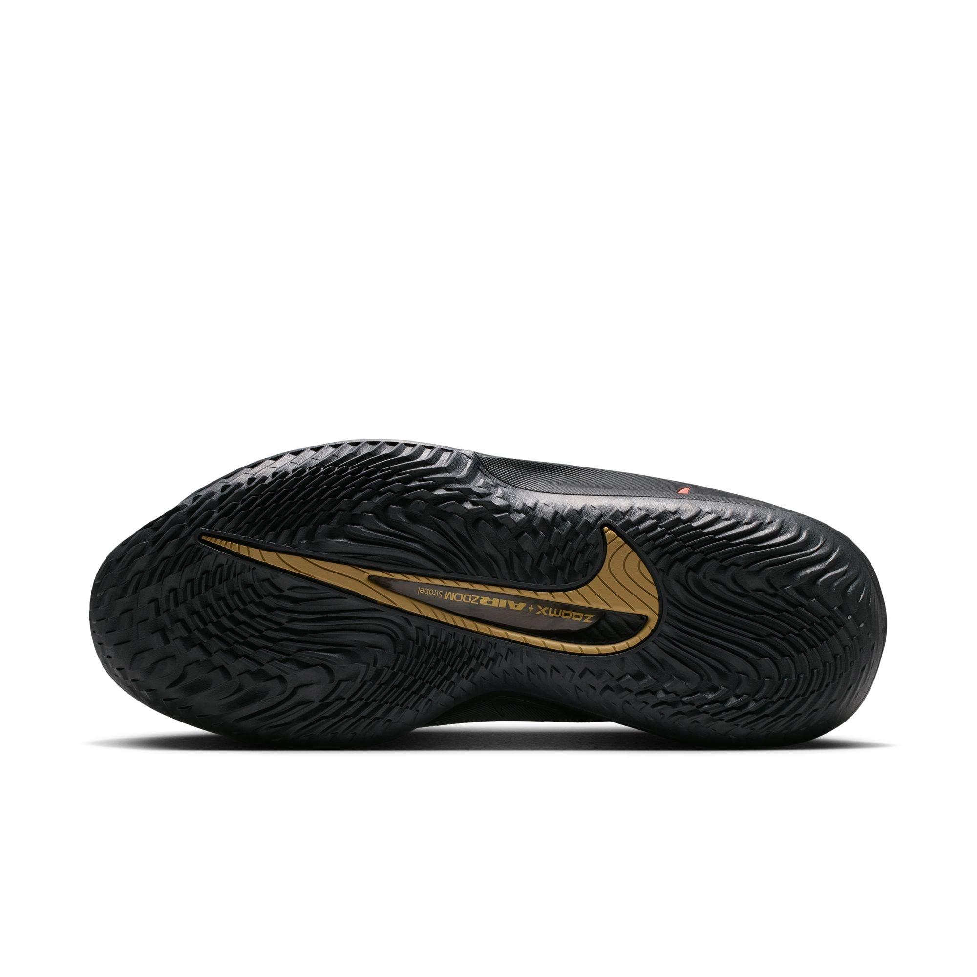 Nike G.T. Cut 4 "Victor Wembanyama" Men's Basketball Shoe - BLACK/BRIGHT CRIMSON/METALLIC GOLD Thumbnail View 12