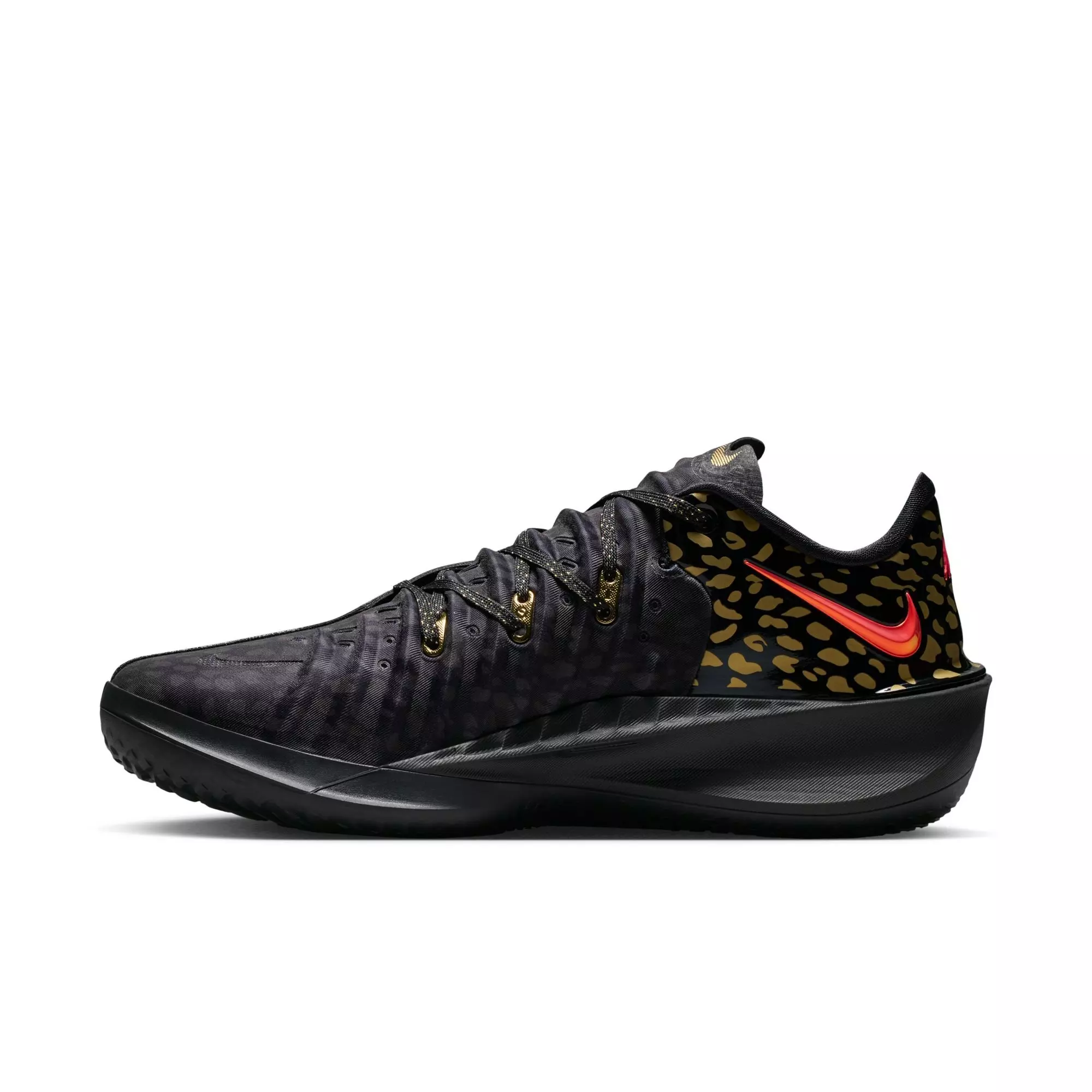 Nike G.T. Cut 4 "Victor Wembanyama" Men's Basketball Shoe - BLACK/BRIGHT CRIMSON/METALLIC GOLD