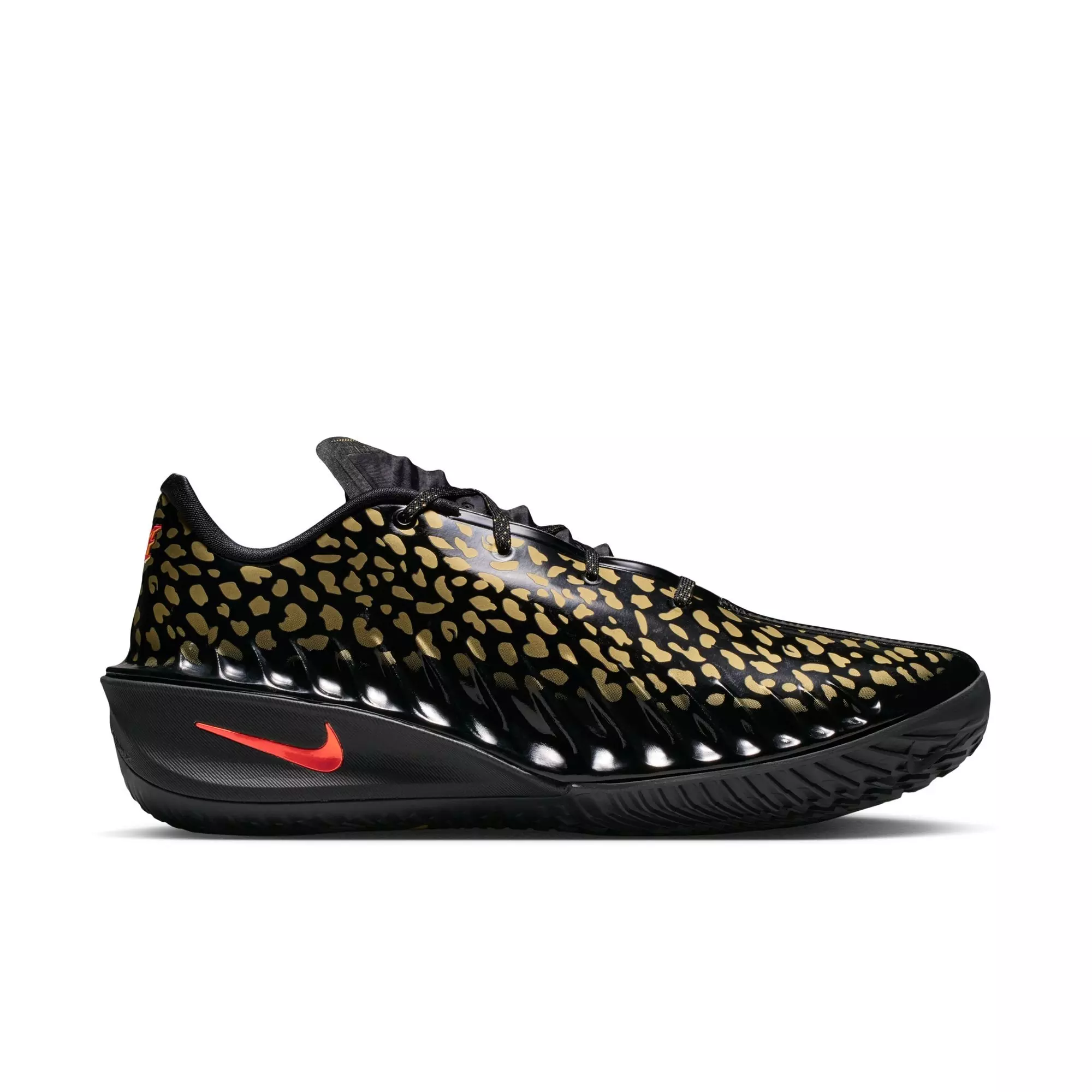 Nike G.T. Cut 4 "Victor Wembanyama" Men's Basketball Shoe - BLACK/BRIGHT CRIMSON/METALLIC GOLD