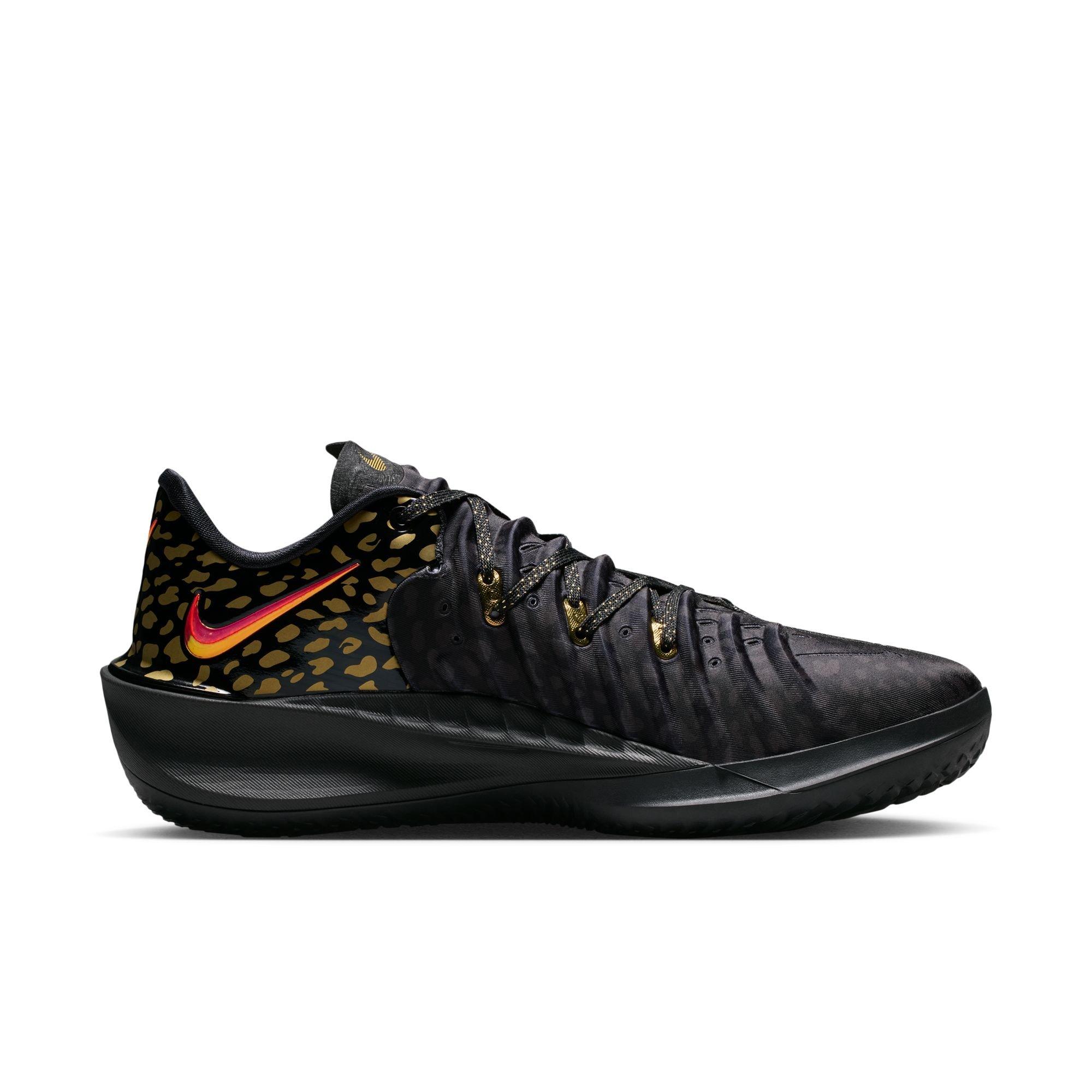 Nike G.T. Cut 4 "Victor Wembanyama" Men's Basketball Shoe - BLACK/BRIGHT CRIMSON/METALLIC GOLD Thumbnail View 3