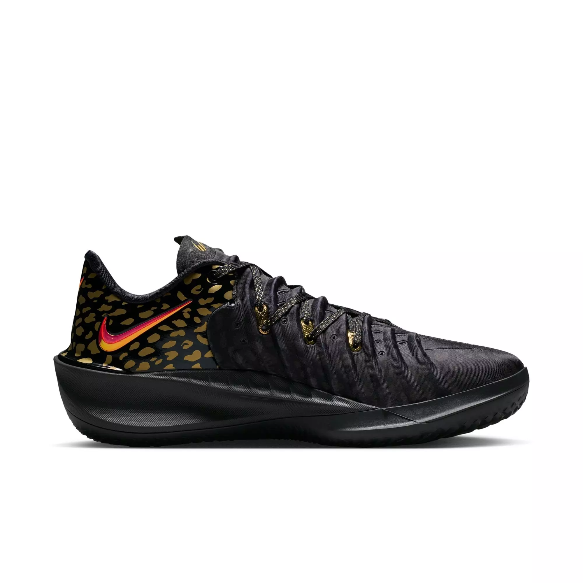 Nike G.T. Cut 4 "Victor Wembanyama" Men's Basketball Shoe - BLACK/BRIGHT CRIMSON/METALLIC GOLD