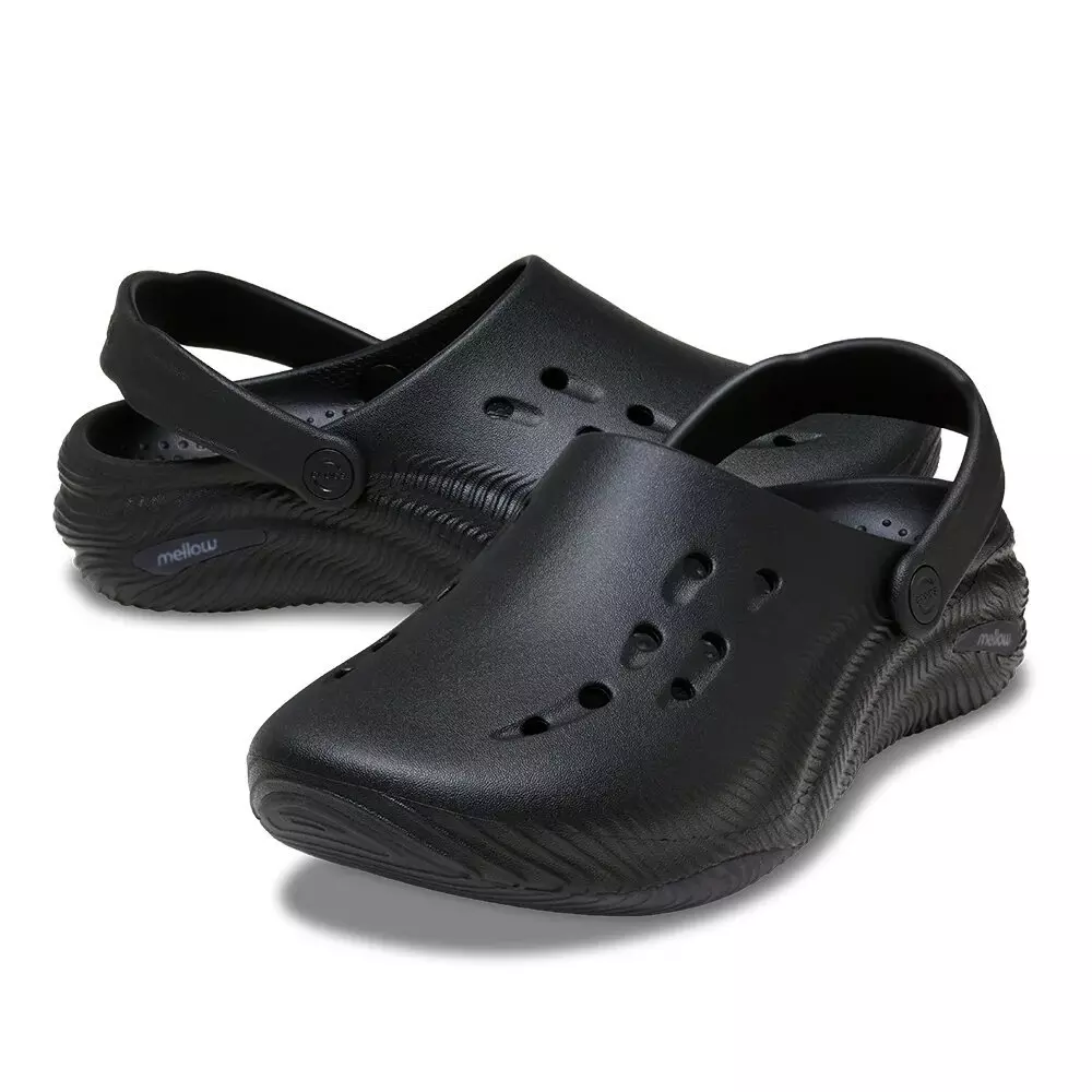 Crocs Mellow 2 "Black/Carbon" Clog - BLACK/GREY