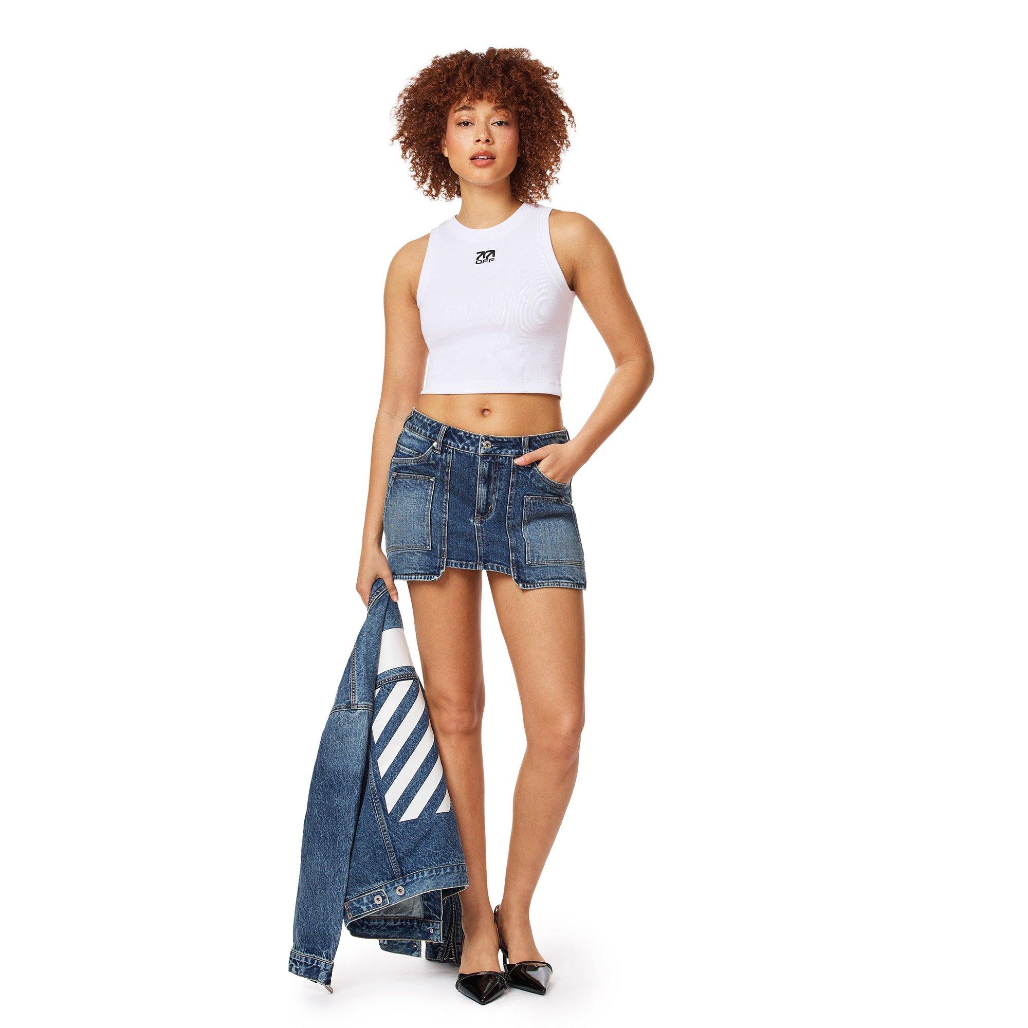 L/AB c/o Off-White Women's Relaxed Denim Jacket - DENIM