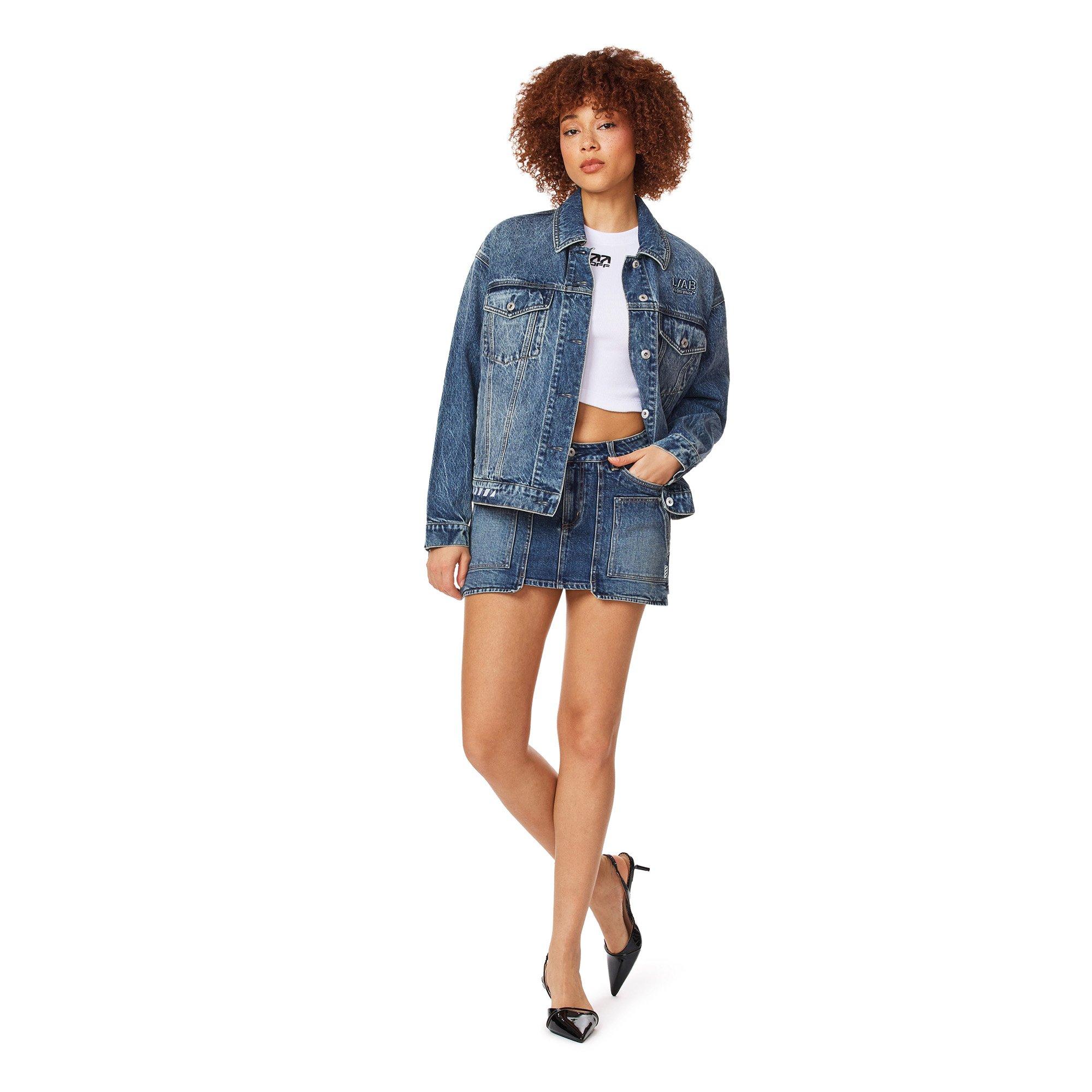 L/AB c/o Off-White Women's Relaxed Denim Jacket - DENIM