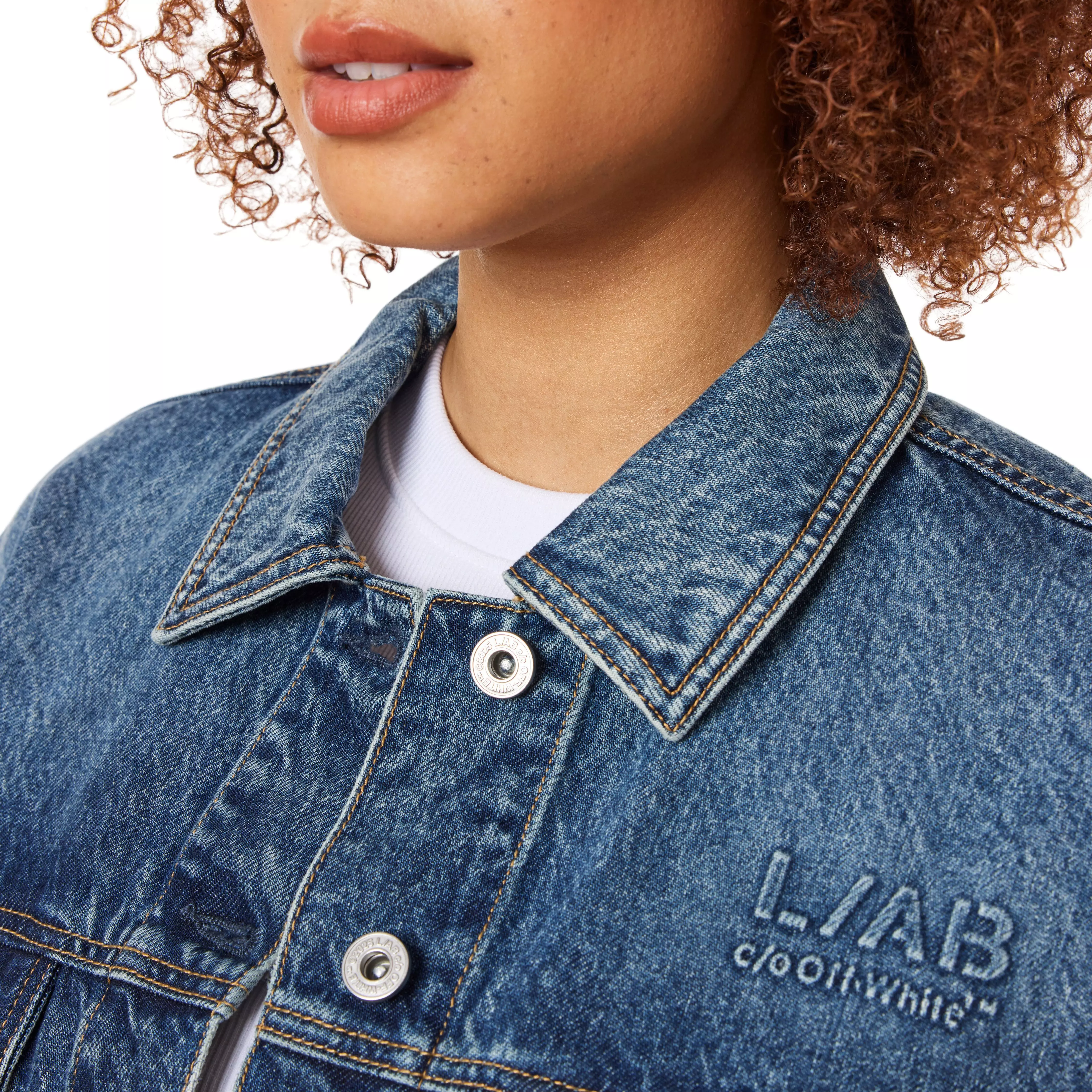 L/AB c/o Off-White Women's Relaxed Denim Jacket - DENIM