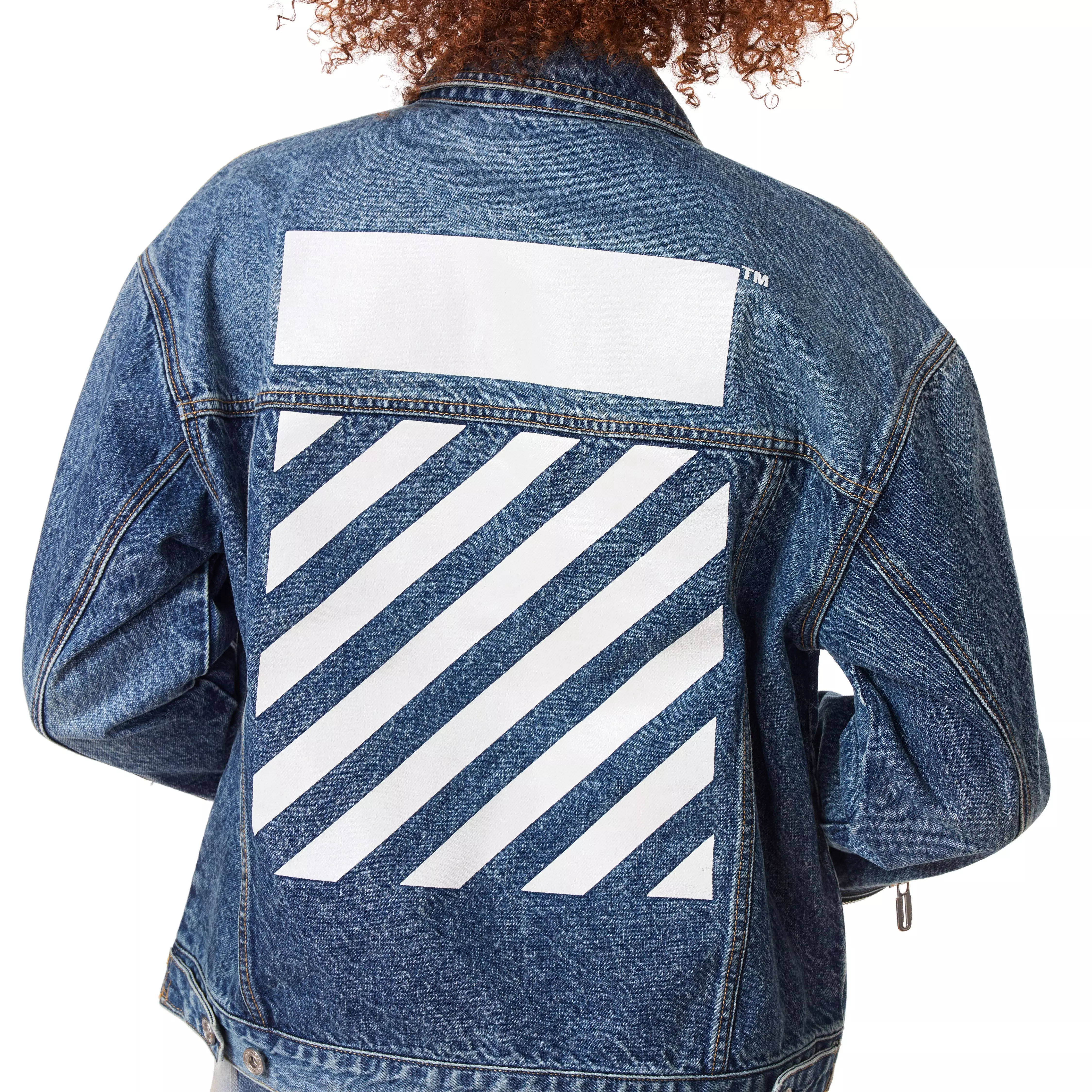 L/AB c/o Off-White Women's Relaxed Denim Jacket - DENIM
