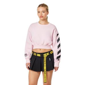 L/AB c/o Off-White Women's Logo Cropped Crew - Pink - PINK