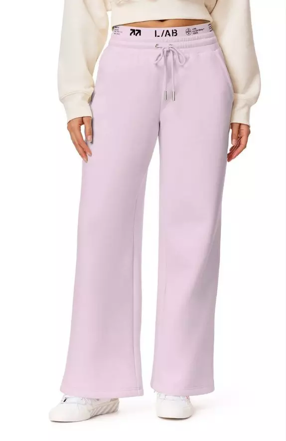 FA26 OW DOUBLE WAISTBAND FLC PANT - PINK