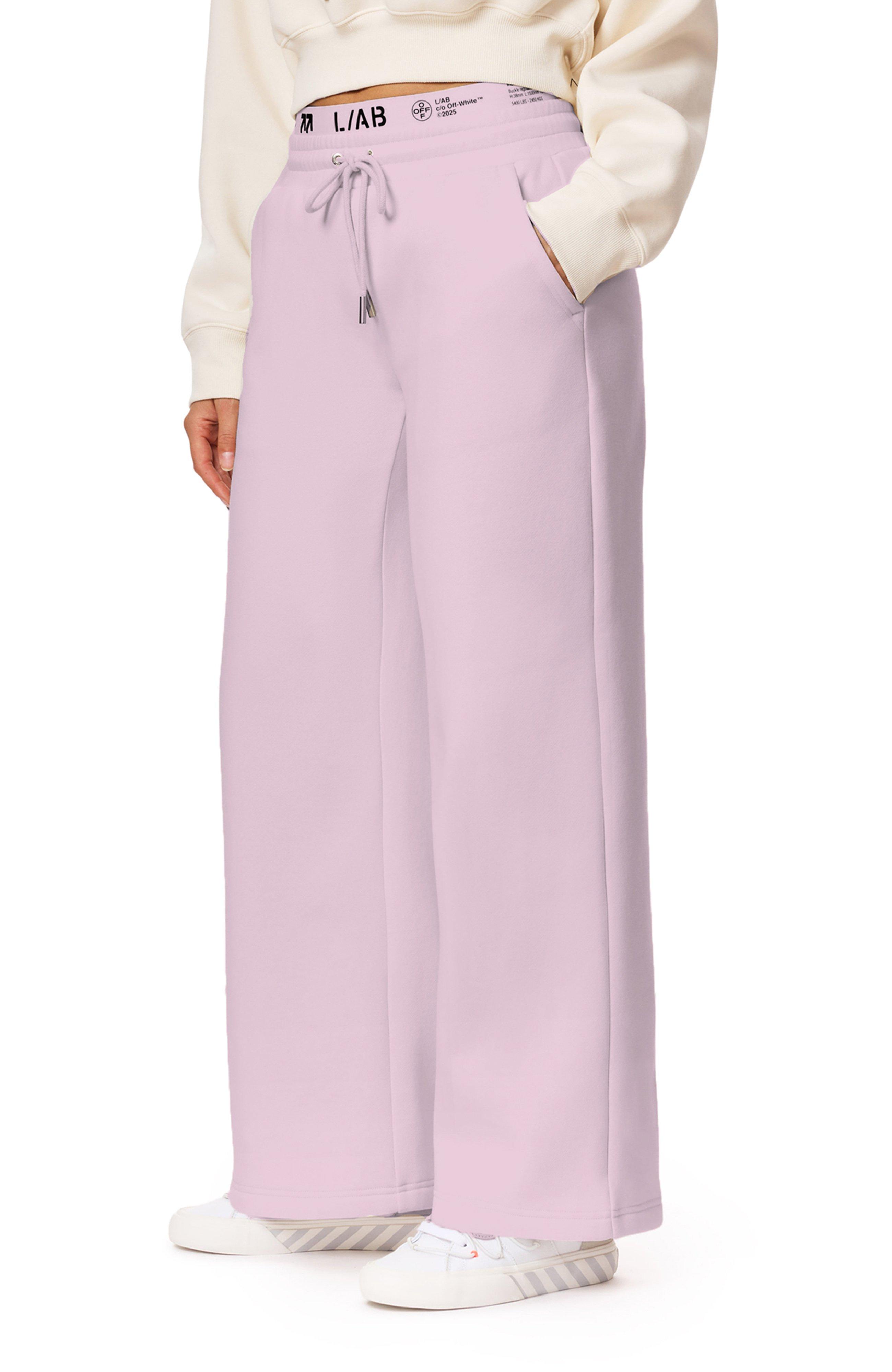 FA26 OW DOUBLE WAISTBAND FLC PANT - PINK