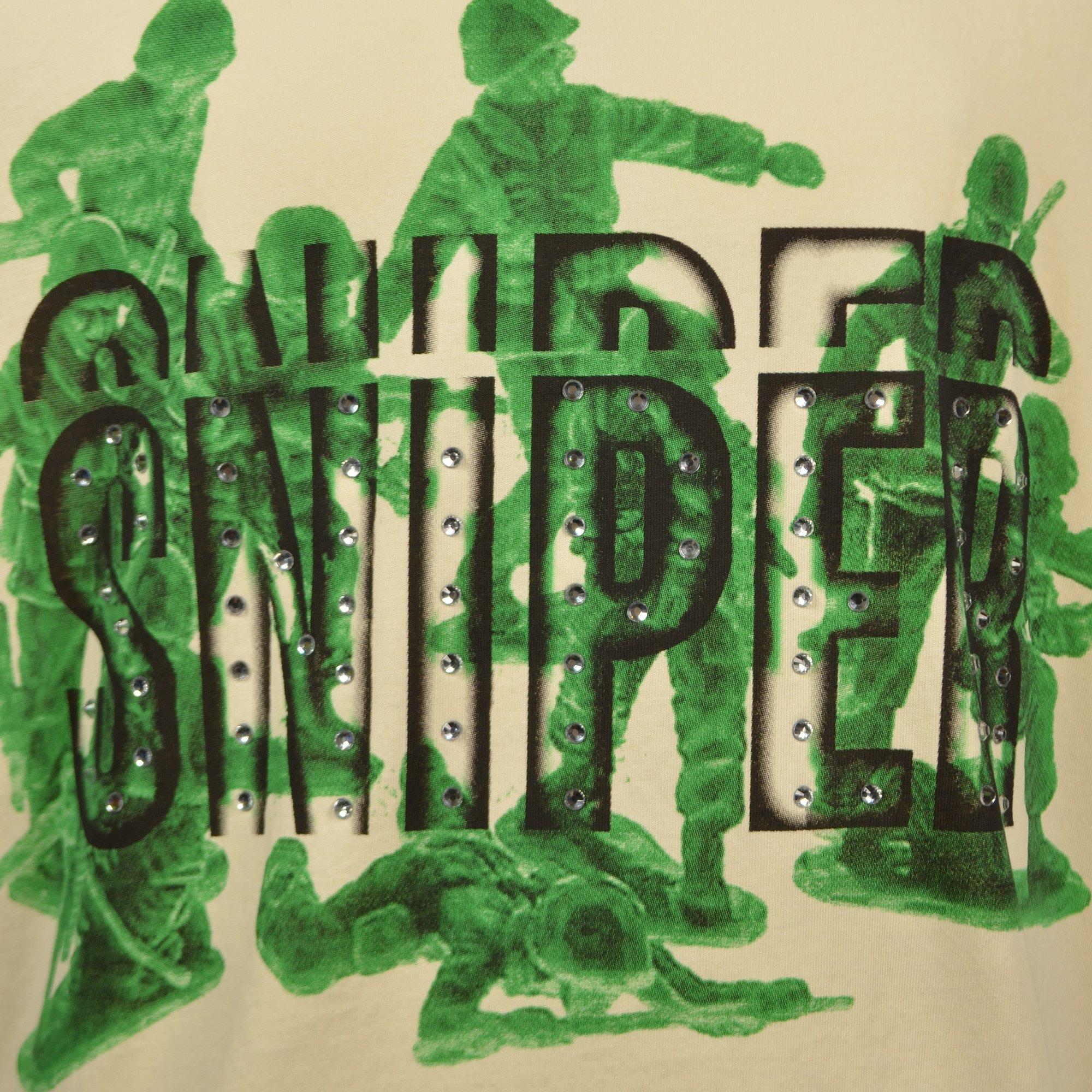 Sniper Gang Men's Toy Soldier Tee - CREAM Thumbnail View 4