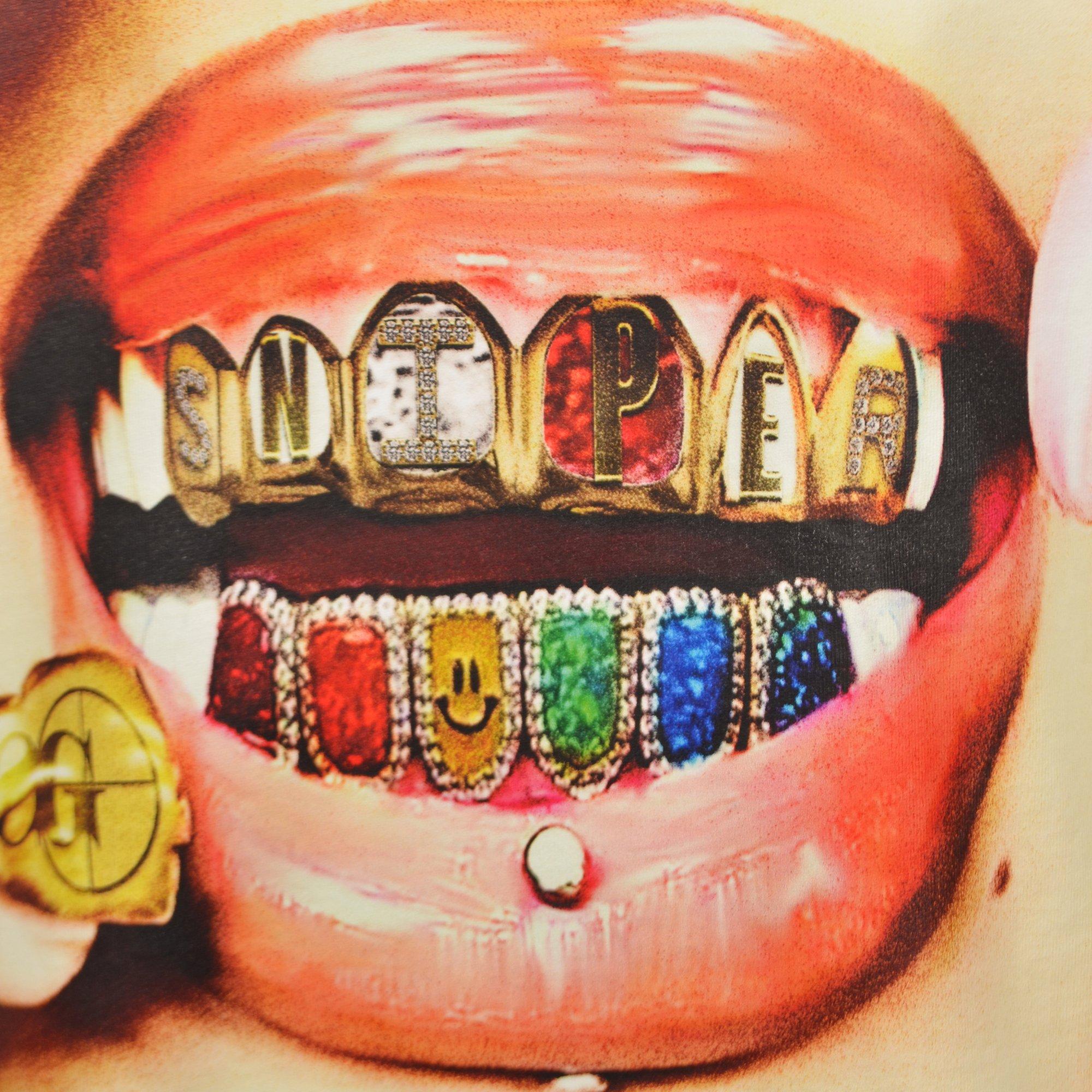 Sniper Gang Men's Grillz Tee - WHITE Thumbnail View 4