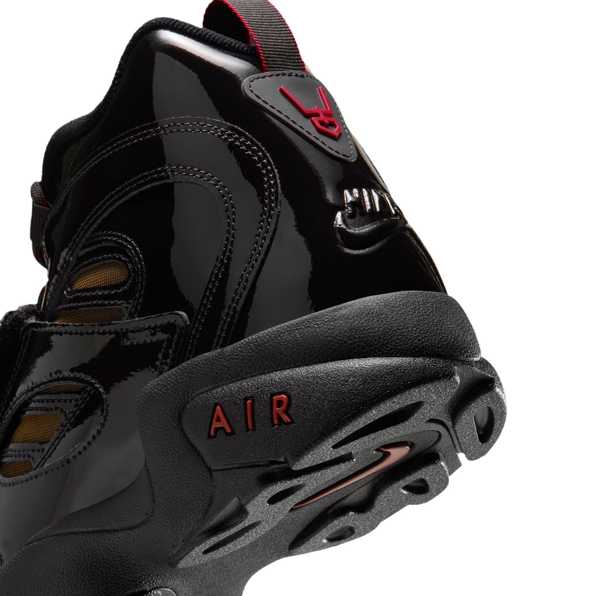 Nike Air Diamond Turf II "Cincy" Men's Shoe - BLACK/GYM RED/METALLIC GOLD