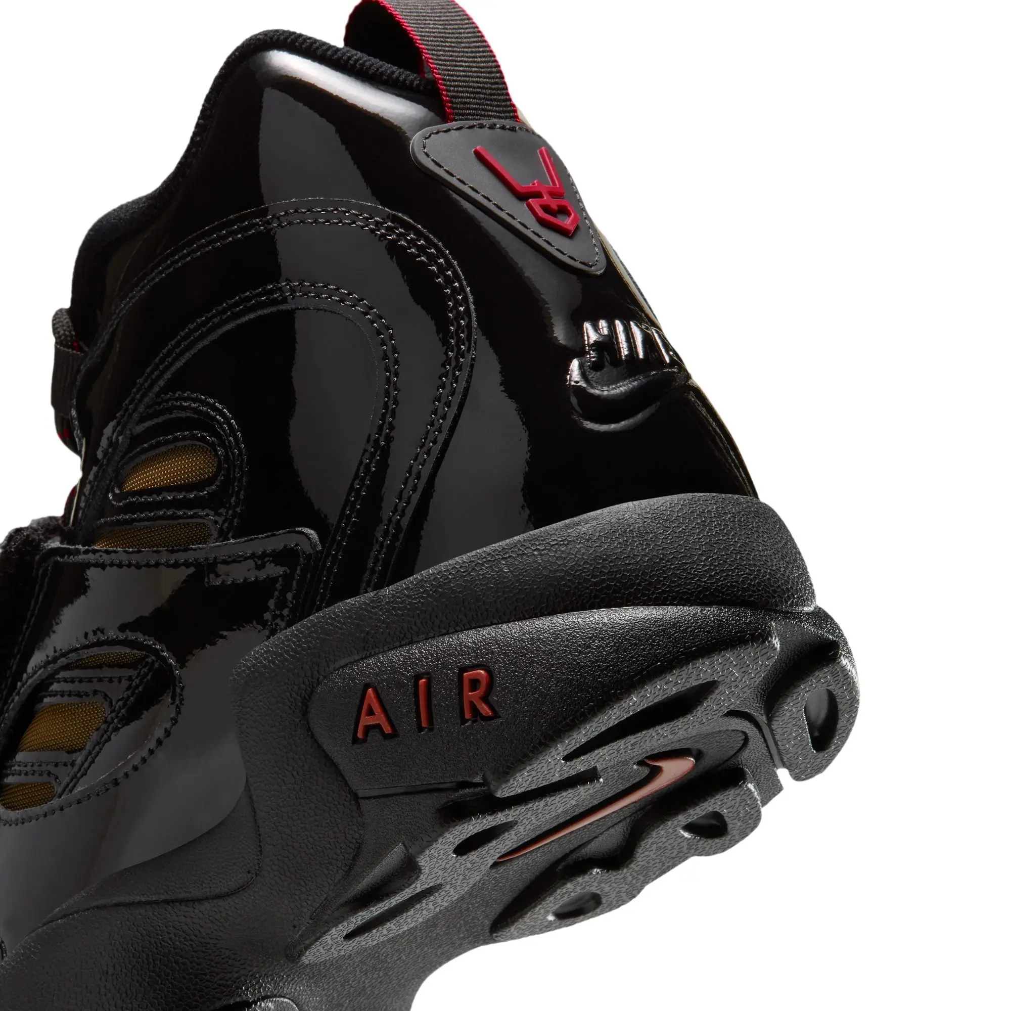 Nike Air Diamond Turf II "Cincy" Men's Shoe - BLACK/GYM RED/METALLIC GOLD