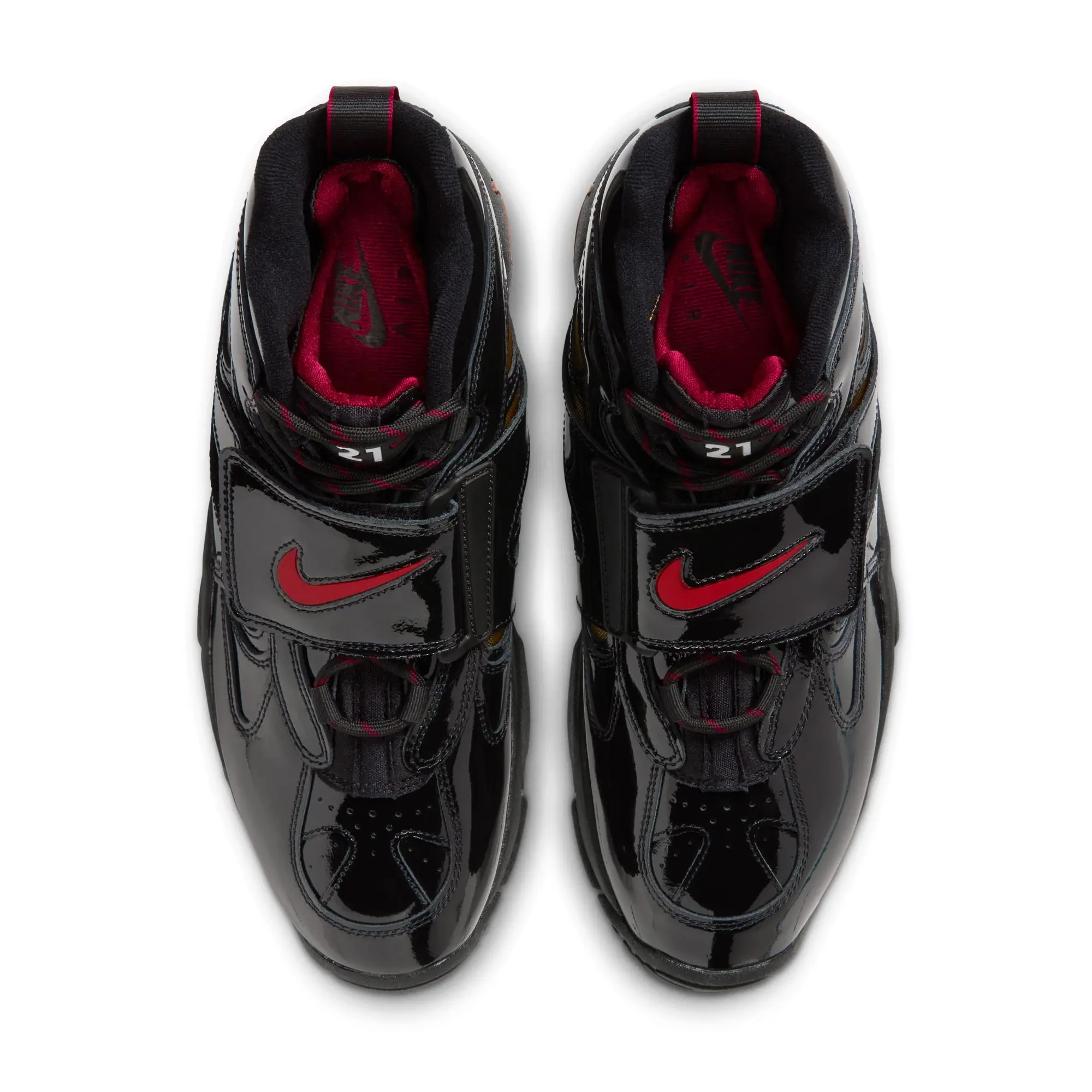 Nike Air Diamond Turf II "Cincy" Men's Shoe - BLACK/GYM RED/METALLIC GOLD