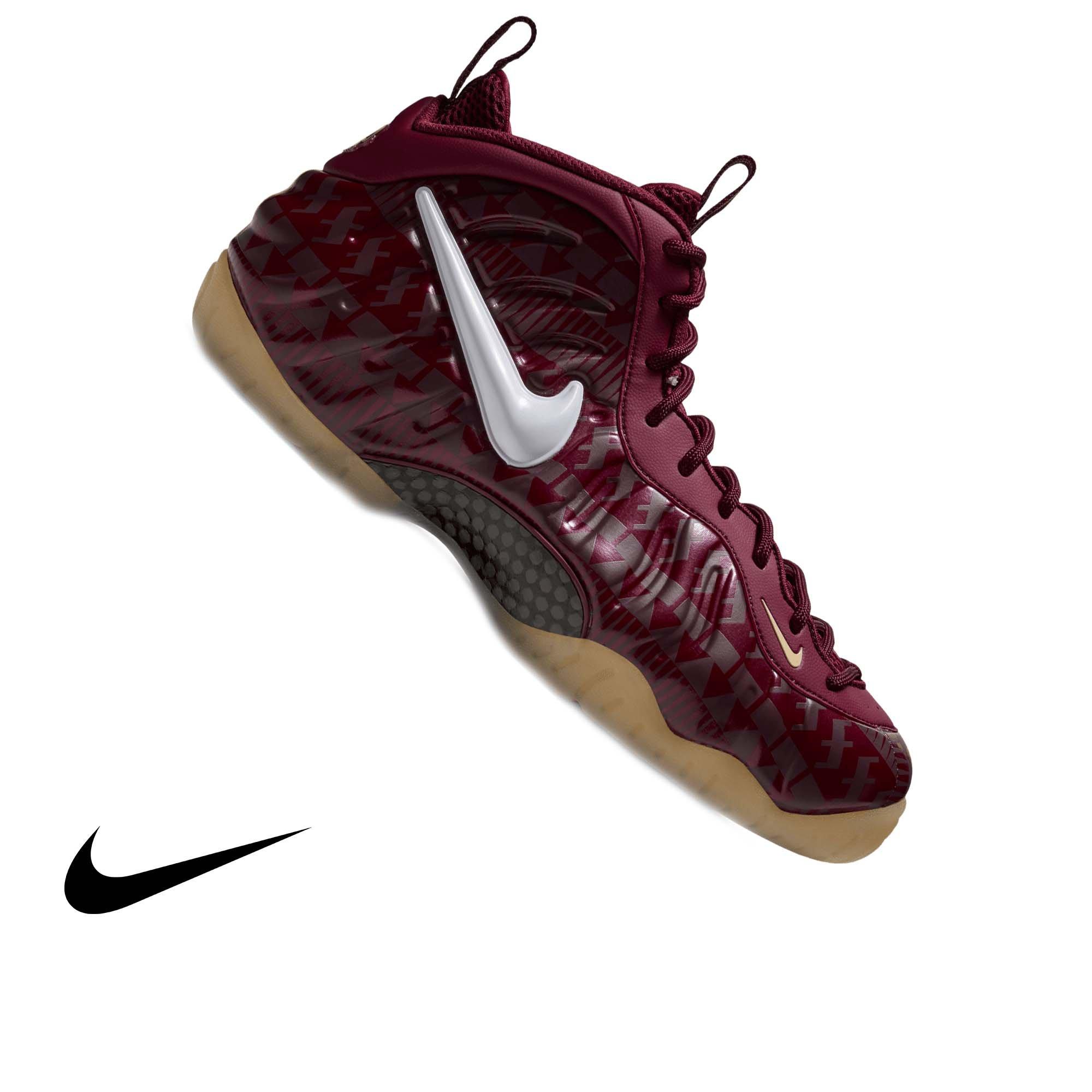 Nike Air Foamposite Pro "FSU" Men's Shoe - TEAM MAROON/WHITE
