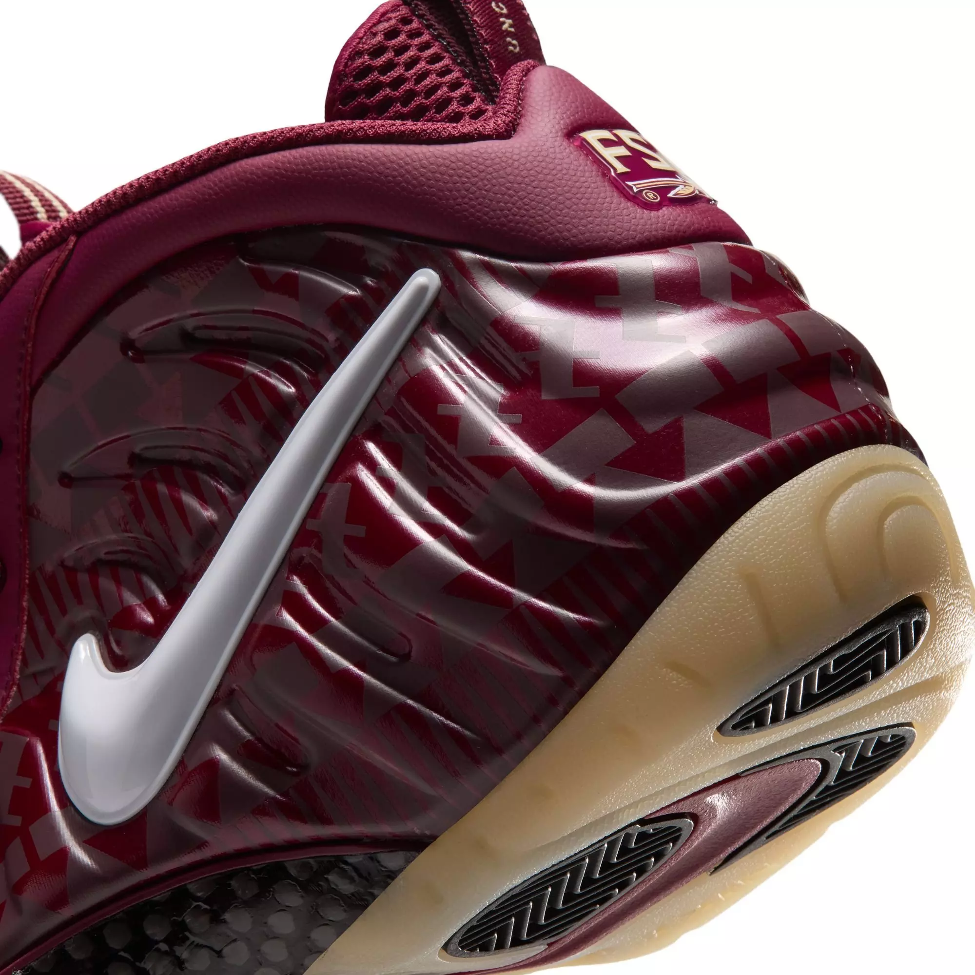 Nike Air Foamposite Pro "FSU" Men's Shoe - TEAM MAROON/WHITE