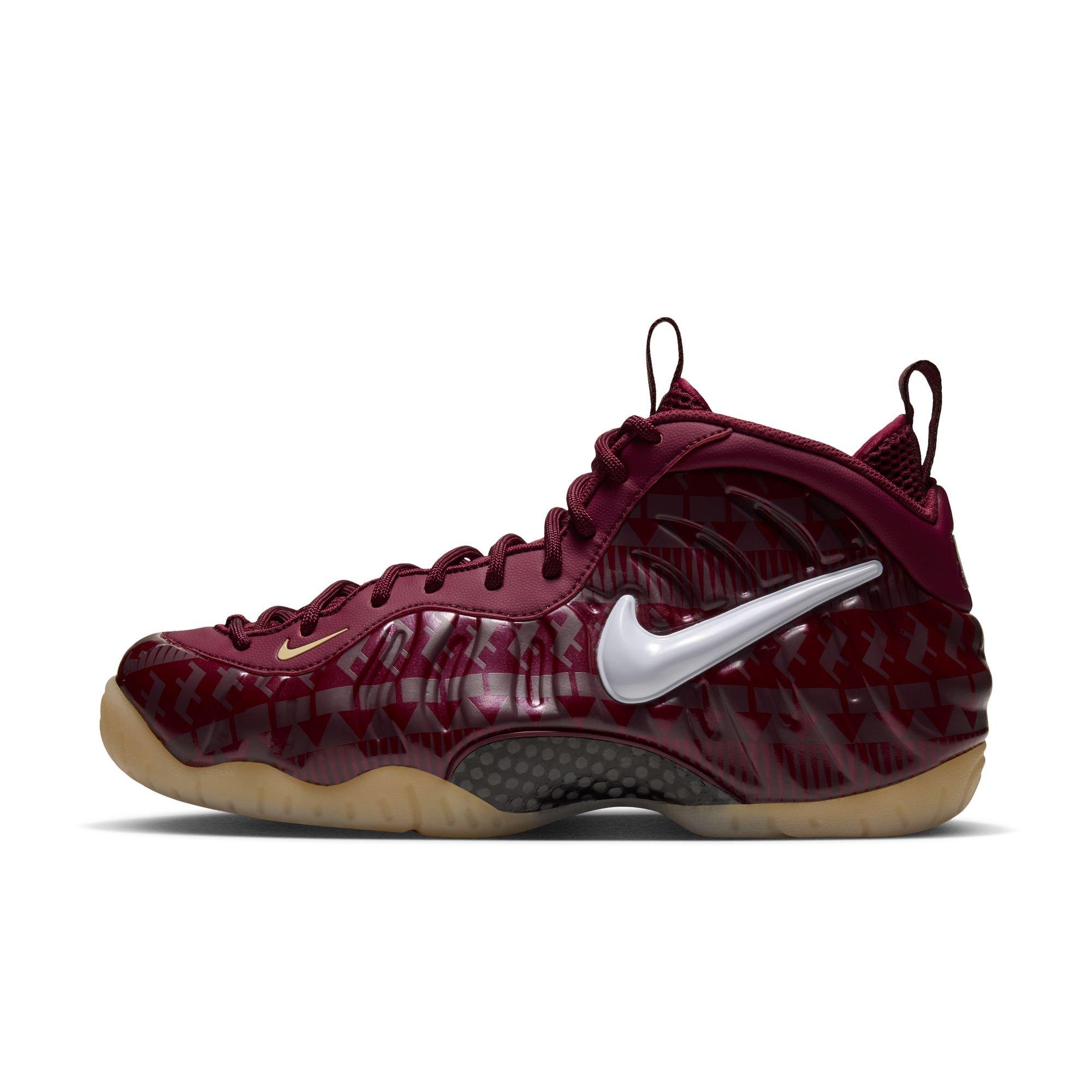 Nike Air Foamposite Pro "FSU" Men's Shoe - TEAM MAROON/WHITE