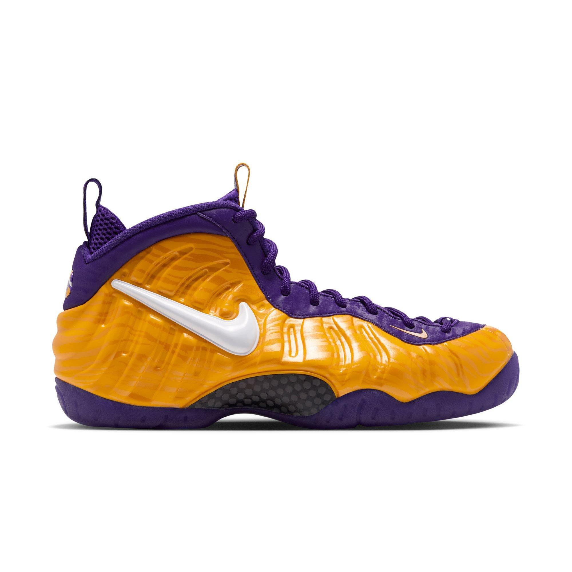 Nike Air Foamposite Pro "LSU" Men's Shoe - UNIVERSITY GOLD/WHITE