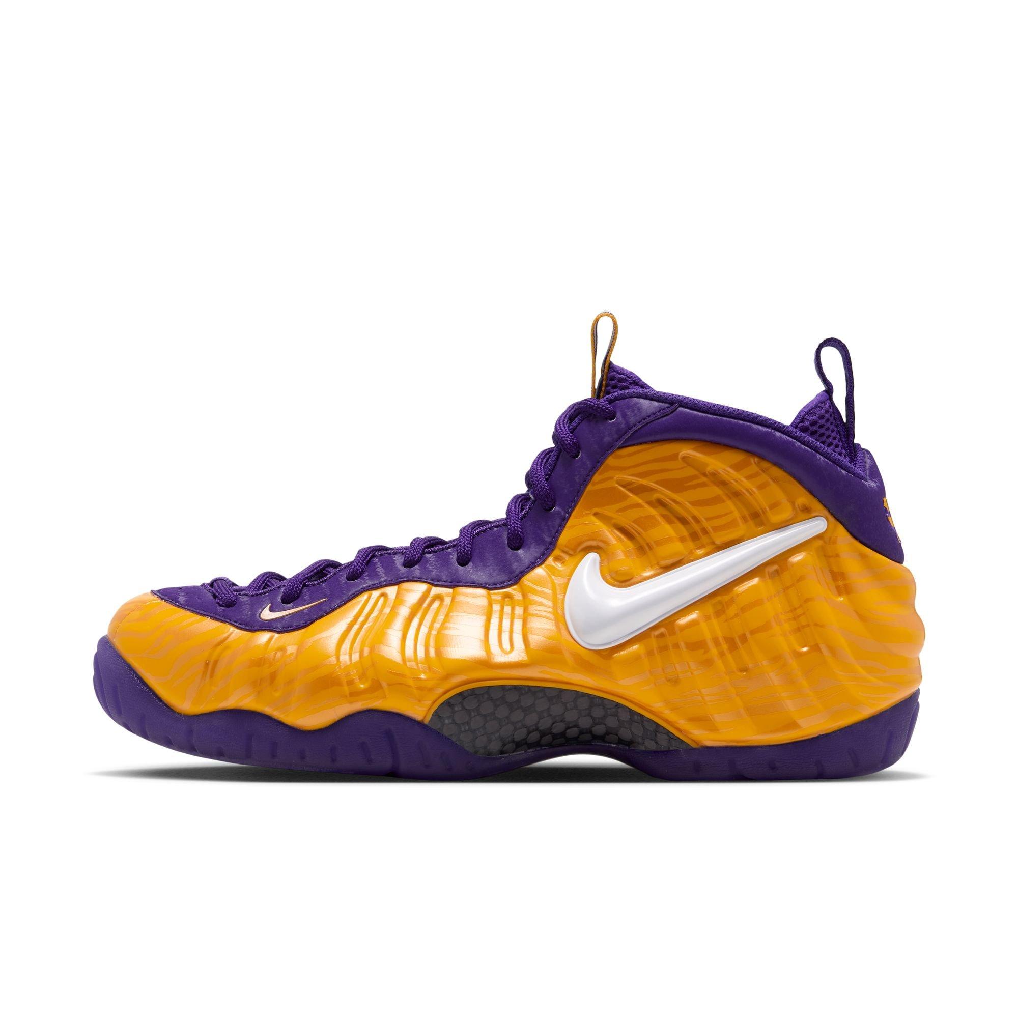 Nike Air Foamposite Pro "LSU" Men's Shoe - UNIVERSITY GOLD/WHITE