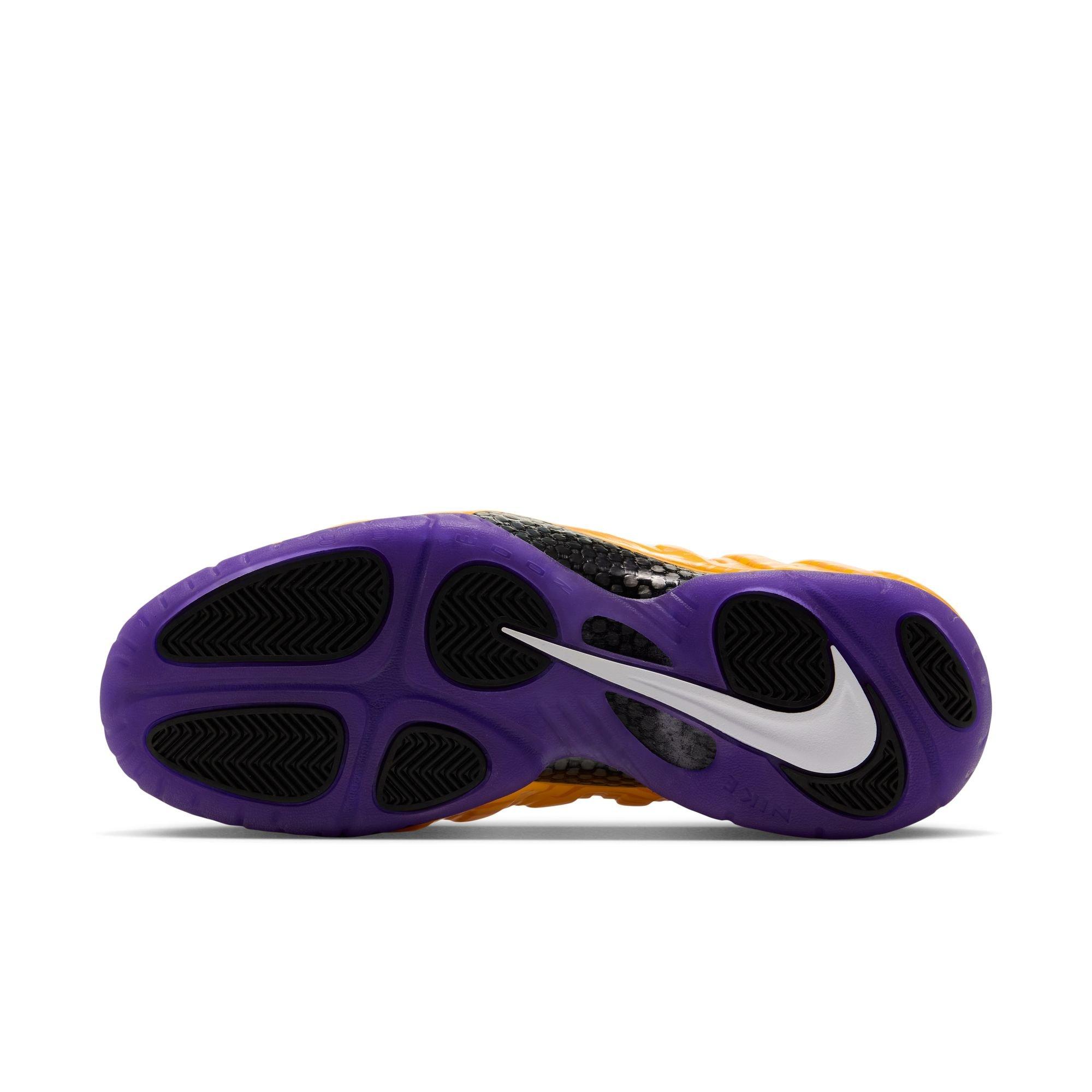 Nike Air Foamposite Pro "LSU" Men's Shoe - UNIVERSITY GOLD/WHITE