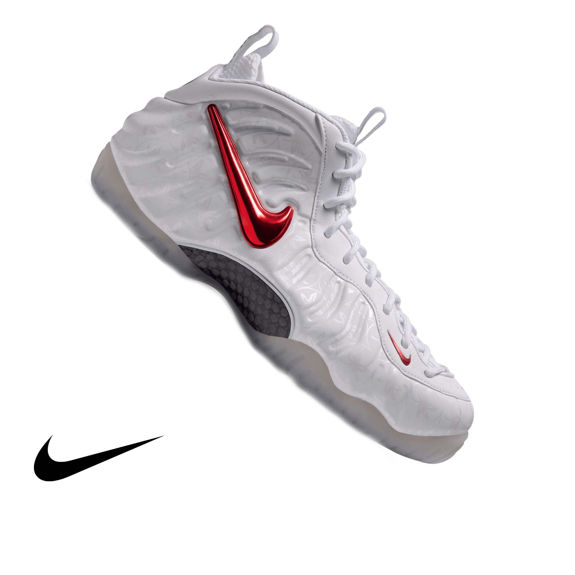 Nike Air Foamposite Pro "Ohio State" Men's Shoe - WHITE/UNIVERSITY RED