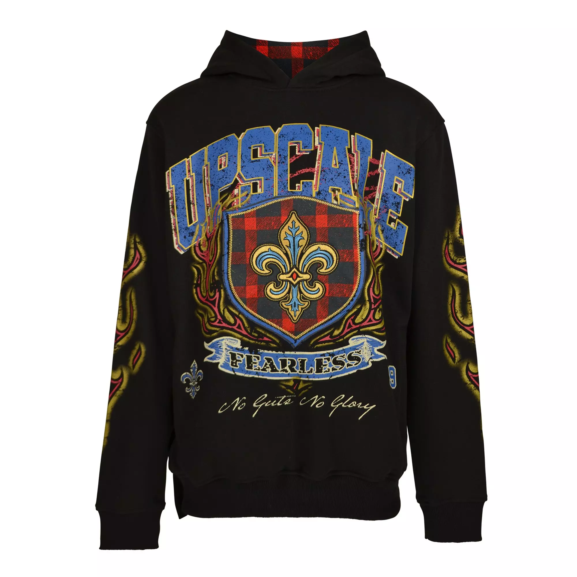 HO26 MULTI ACID WASH HOODIE - BLACK