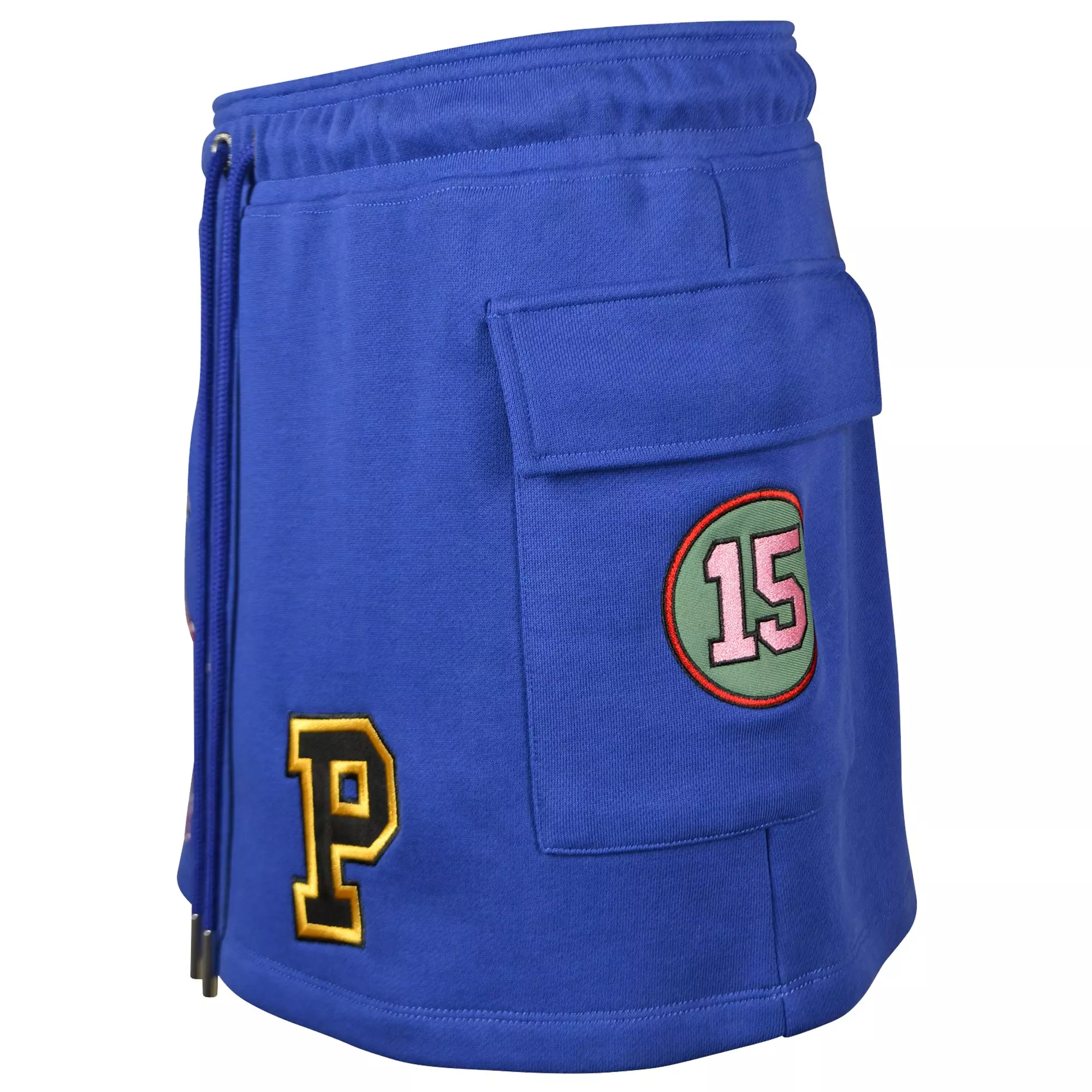 FA26 PLAY PATCHWORK FLC SKIRT - BLUE