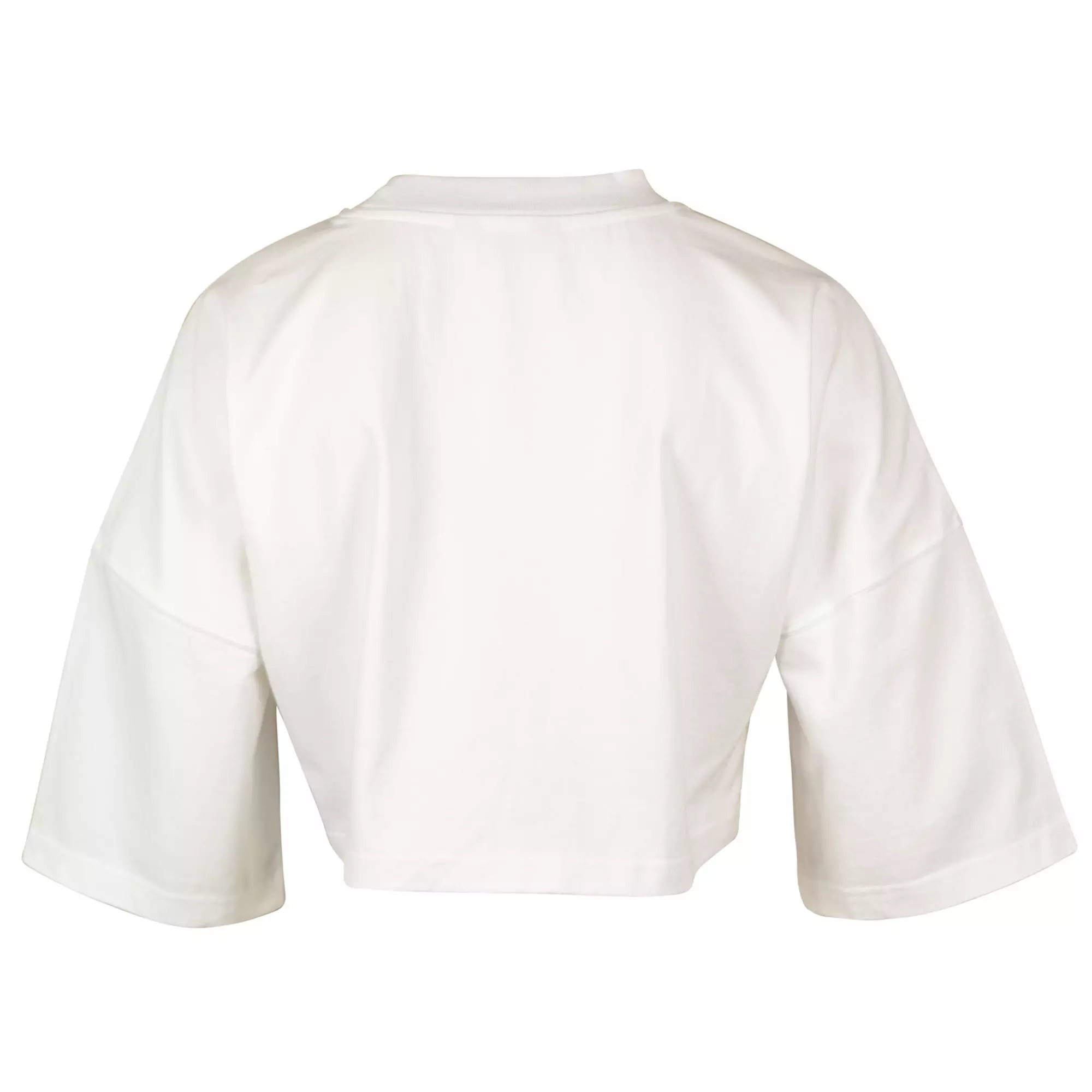 FA26 PLAY DROP SHOULDER CROP TEE - WHITE/BLACK