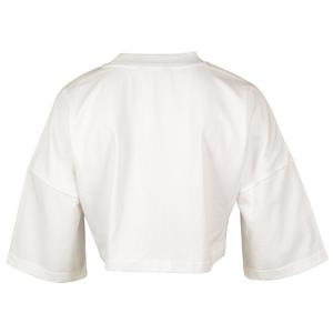 FA26 PLAY DROP SHOULDER CROP TEE - WHITE/BLACK