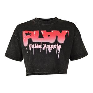 FA26 PLAY SPRAY PAINT ANGEL TEE - BLACK/RED/BLUE