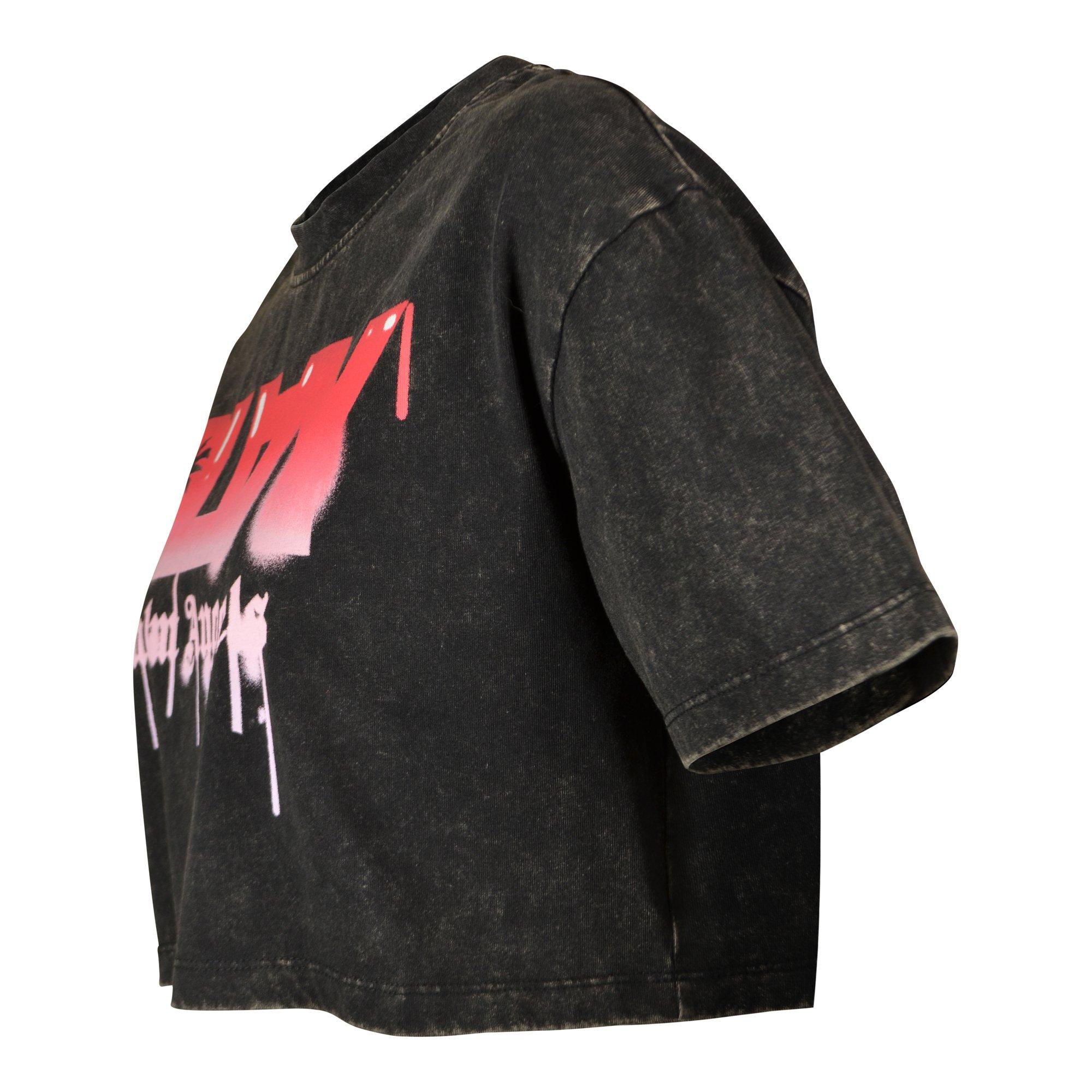FA26 PLAY SPRAY PAINT ANGEL TEE - BLACK/RED/BLUE