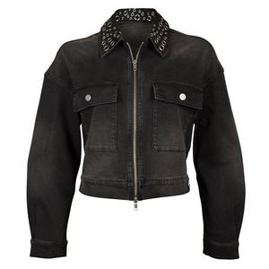FA26 PLAY GROMET DENIM JACKET BLK - BLACK WASH DENIM