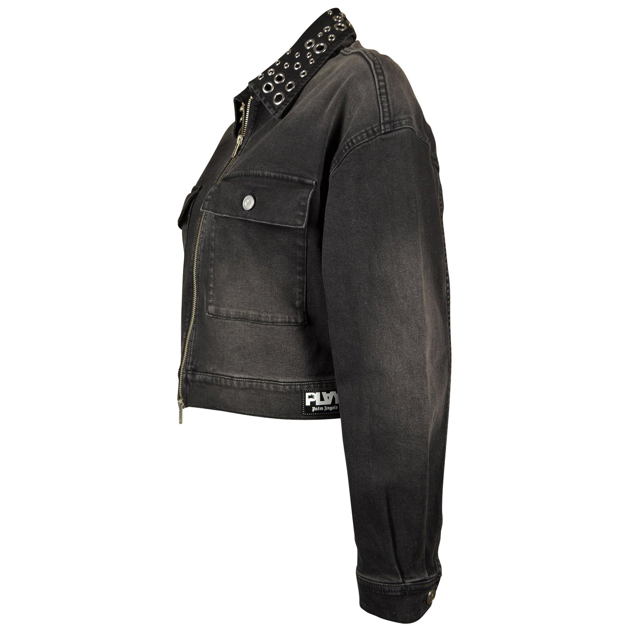 FA26 PLAY GROMET DENIM JACKET BLK - BLACK WASH DENIM