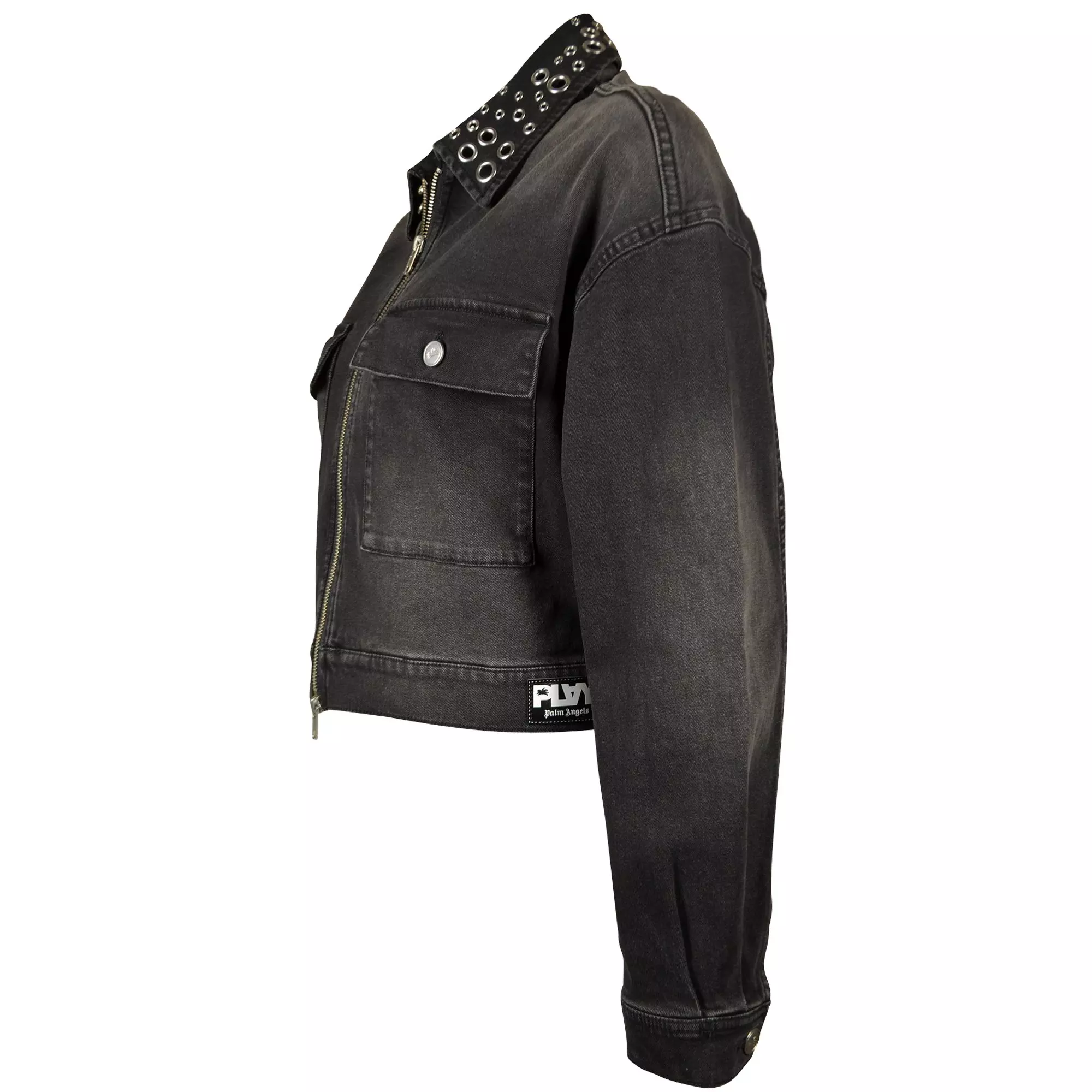 FA26 PLAY GROMET DENIM JACKET BLK - BLACK WASH DENIM