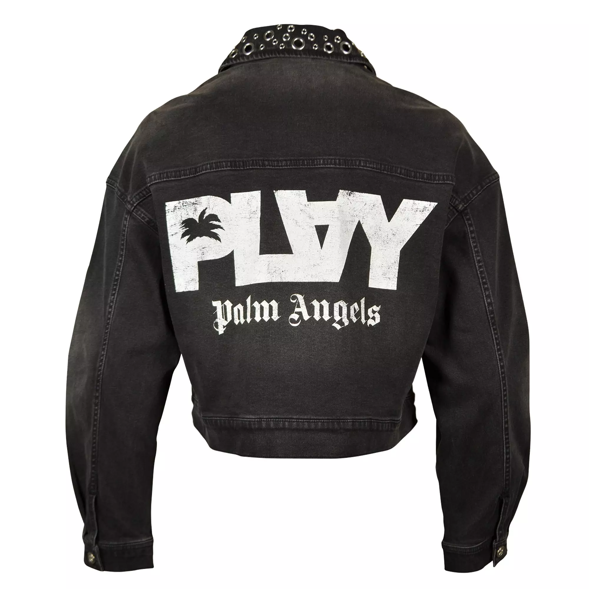 FA26 PLAY GROMET DENIM JACKET BLK - BLACK WASH DENIM