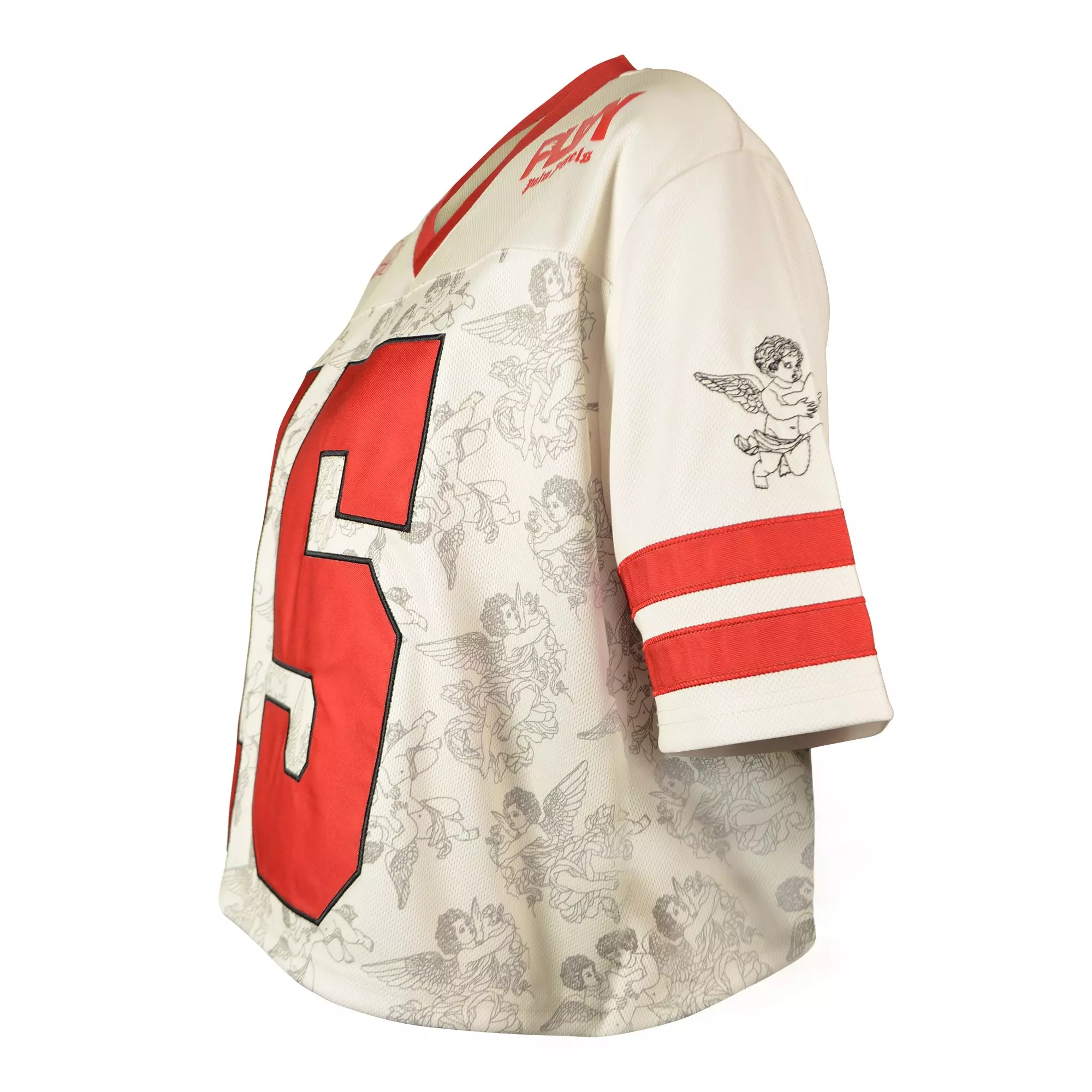 FA26 PLAY JERSEY TEE - CREAM/RED
